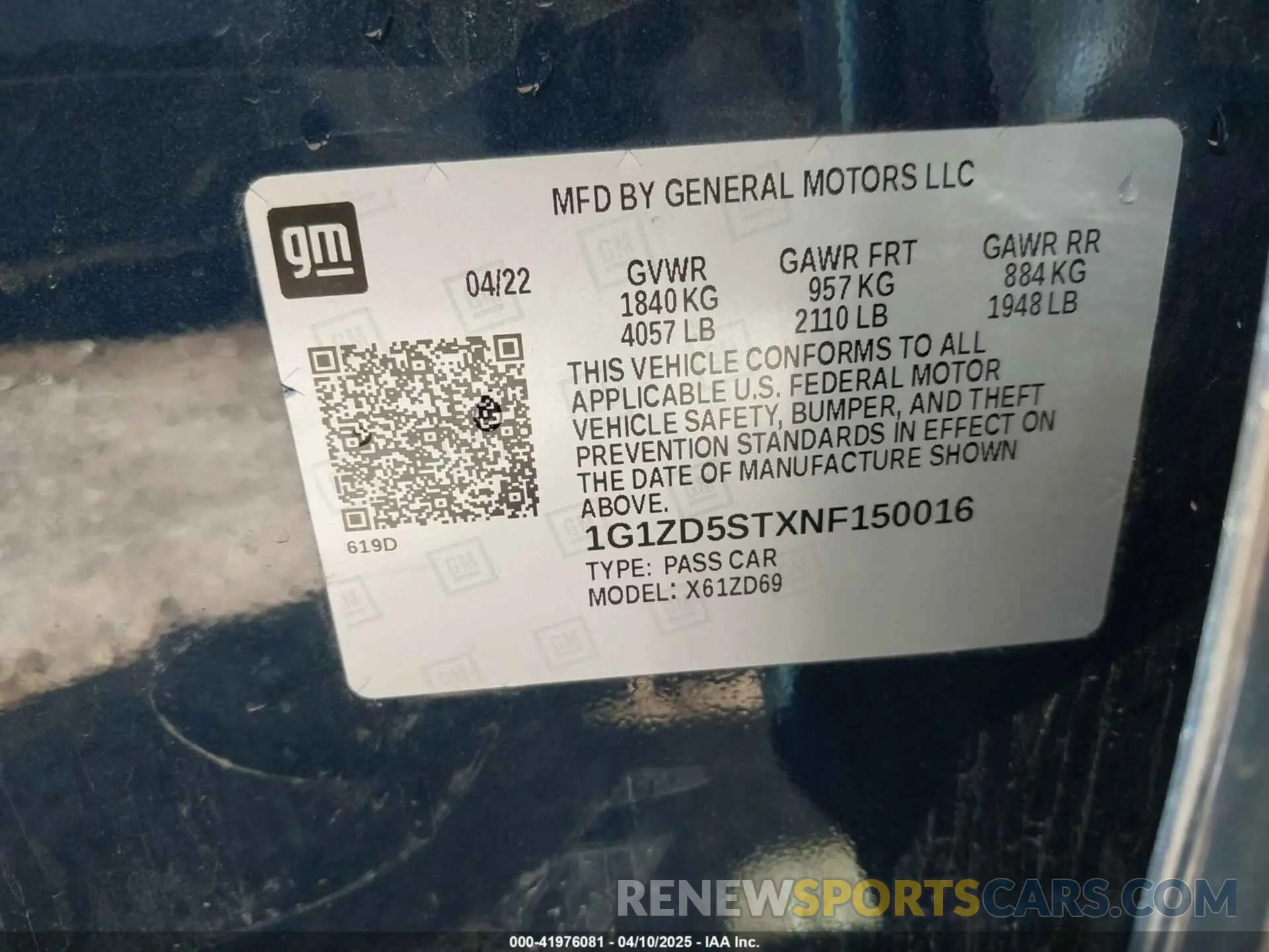 9 fotografías del automóvil dañado 1G1ZD5STXNF150016 CHEVROLET MALIBU 2022