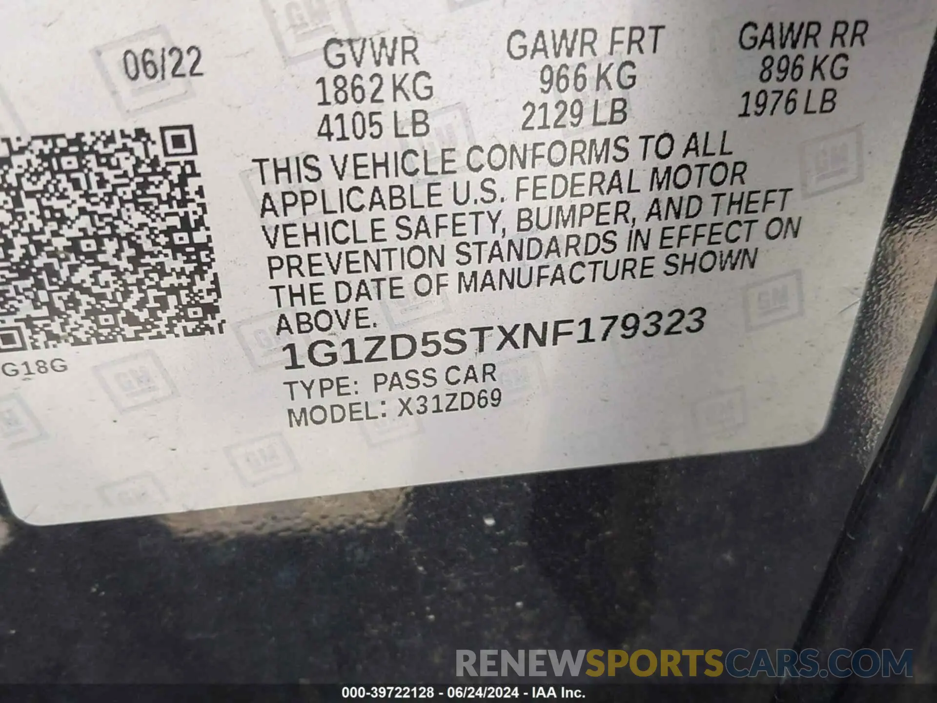 9 fotografías del automóvil dañado 1G1ZD5STXNF179323 CHEVROLET MALIBU 2022