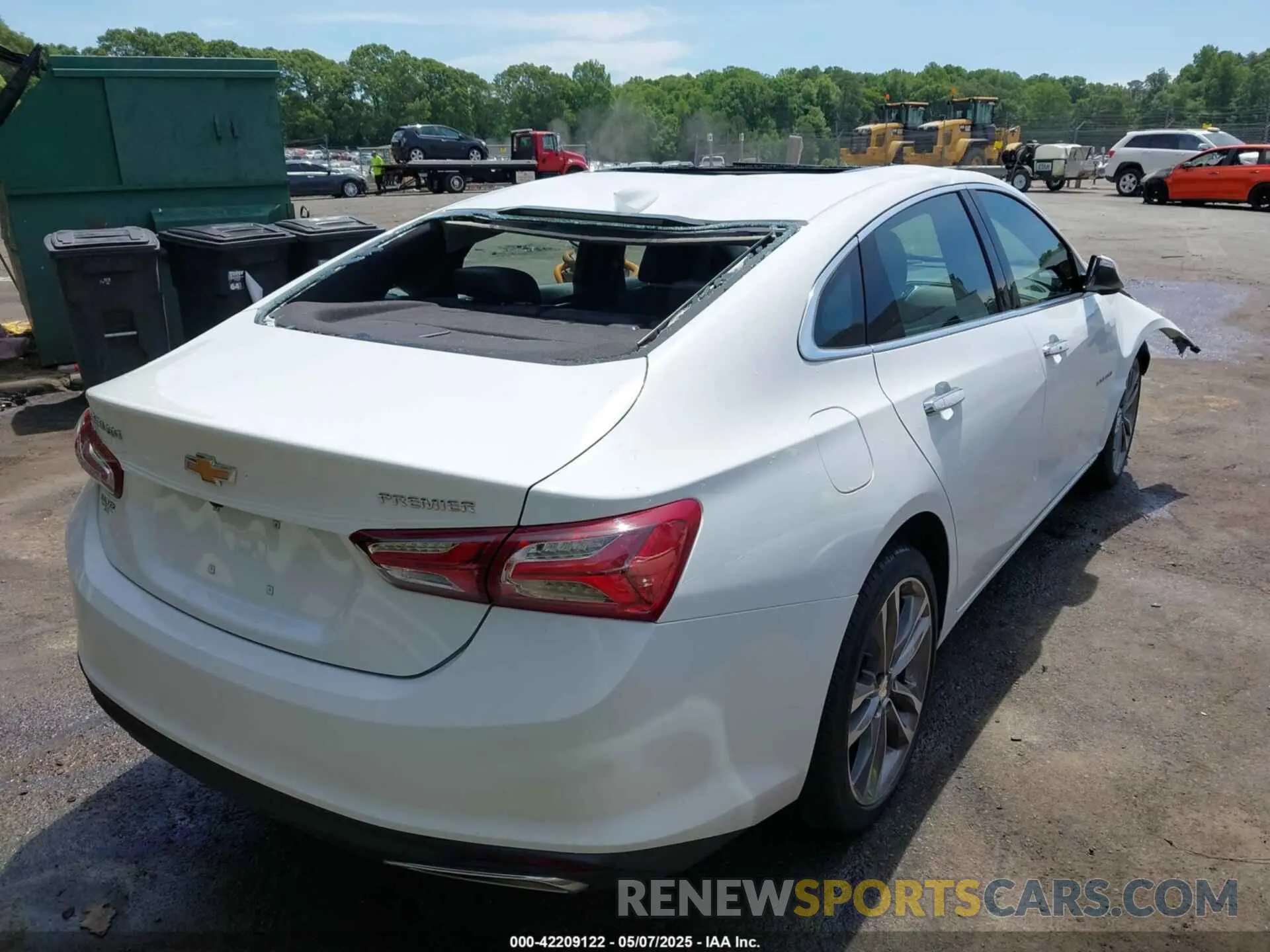 4 fotografías del automóvil dañado 1G1ZE5SX0NF204326 CHEVROLET MALIBU 2022