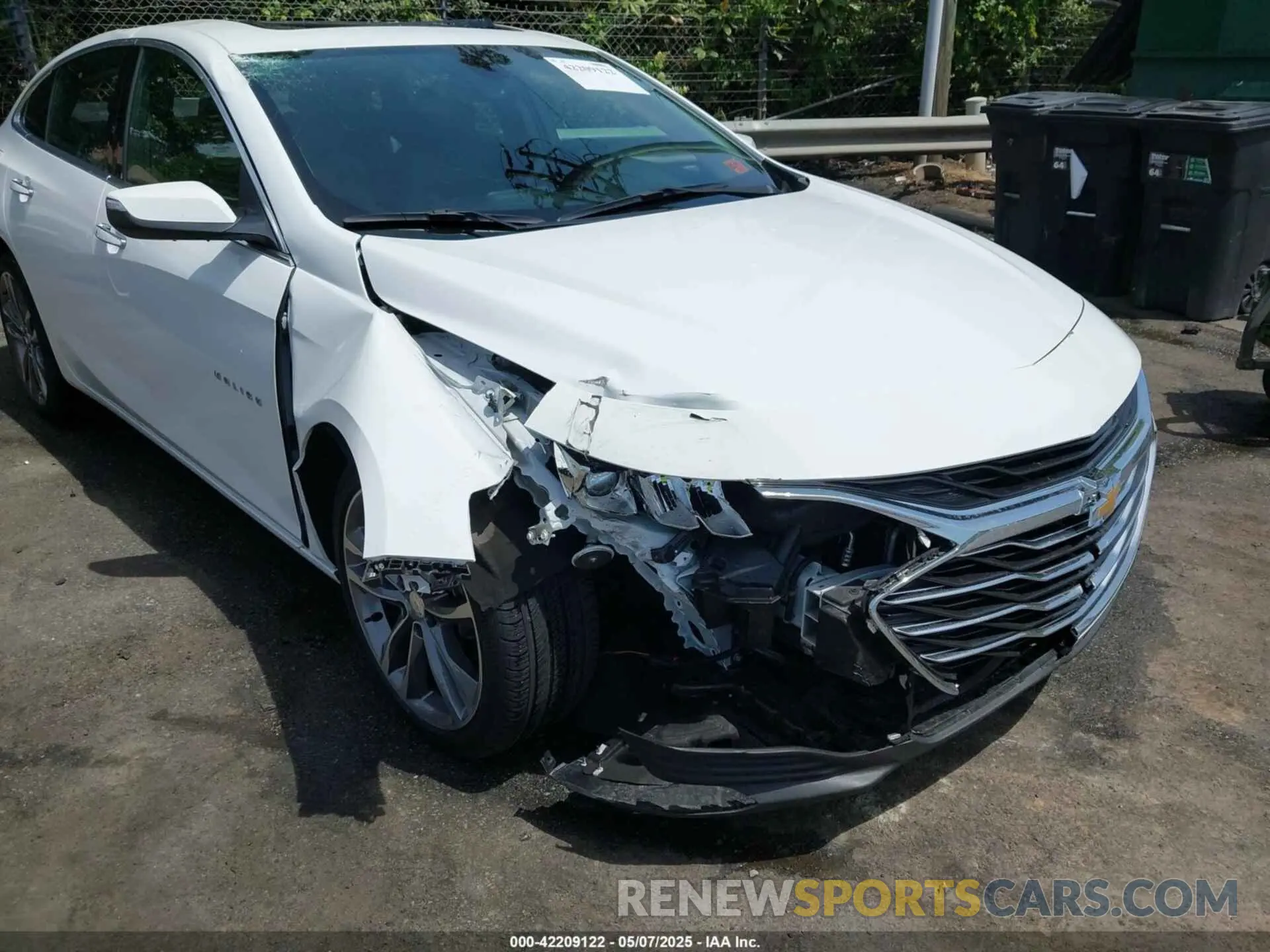 6 fotografías del automóvil dañado 1G1ZE5SX0NF204326 CHEVROLET MALIBU 2022