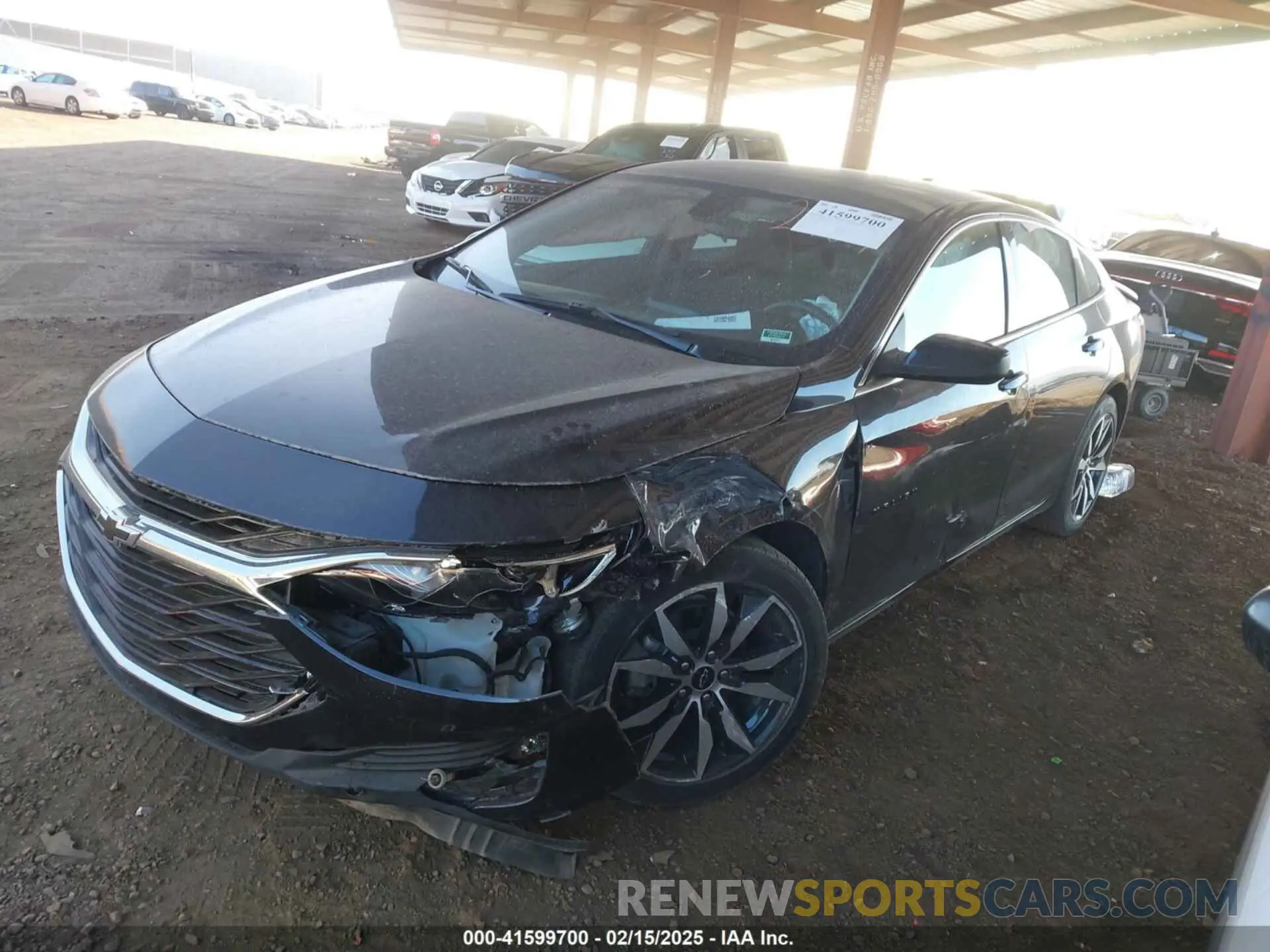 2 fotografías del automóvil dañado 1G1ZG5ST6NF204936 CHEVROLET MALIBU 2022