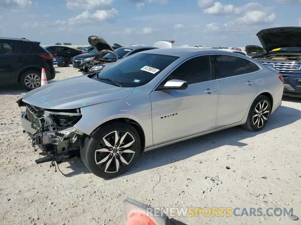 1 fotografías del automóvil dañado 1G1ZG5ST7NF115621 CHEVROLET MALIBU 2022