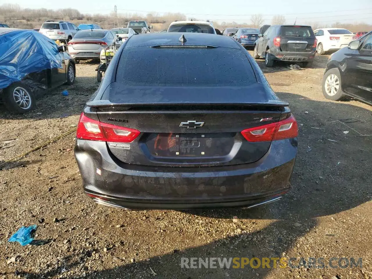 6 fotografías del automóvil dañado 1G1ZG5ST8NF202413 CHEVROLET MALIBU 2022