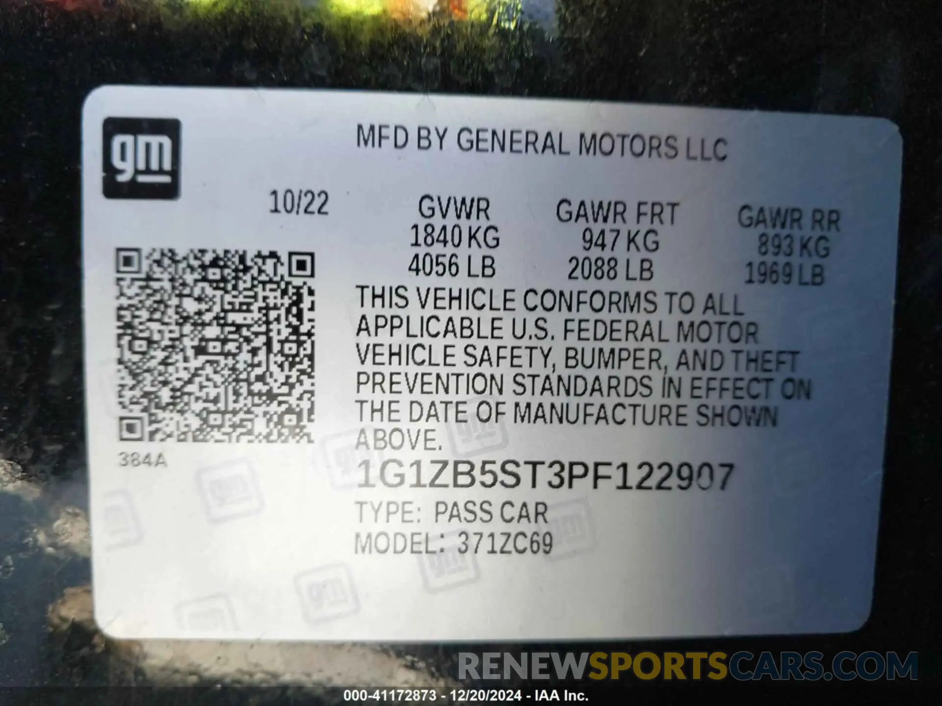 9 fotografías del automóvil dañado 1G1ZB5ST3PF122907 CHEVROLET MALIBU 2023