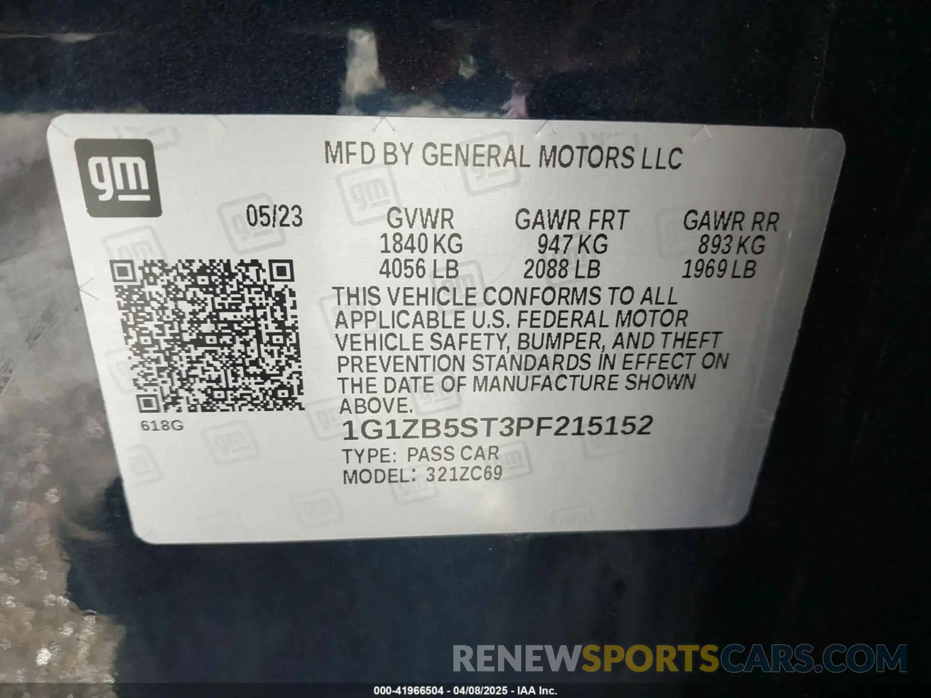9 fotografías del automóvil dañado 1G1ZB5ST3PF215152 CHEVROLET MALIBU 2023