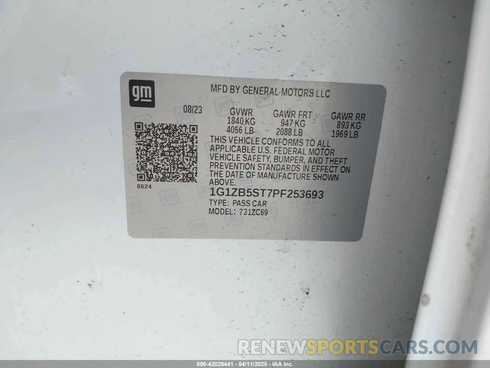 9 fotografías del automóvil dañado 1G1ZB5ST7PF253693 CHEVROLET MALIBU 2023