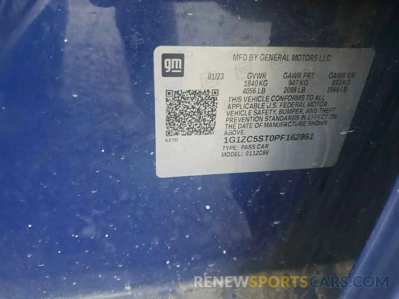 12 fotografías del automóvil dañado 1G1ZC5ST0PF162861 CHEVROLET MALIBU 2023