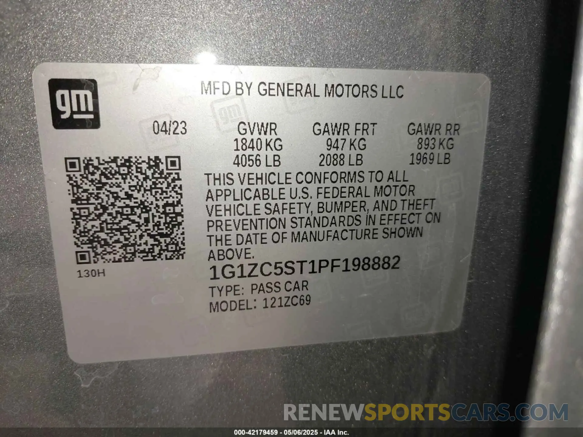 9 fotografías del automóvil dañado 1G1ZC5ST1PF198882 CHEVROLET MALIBU 2023