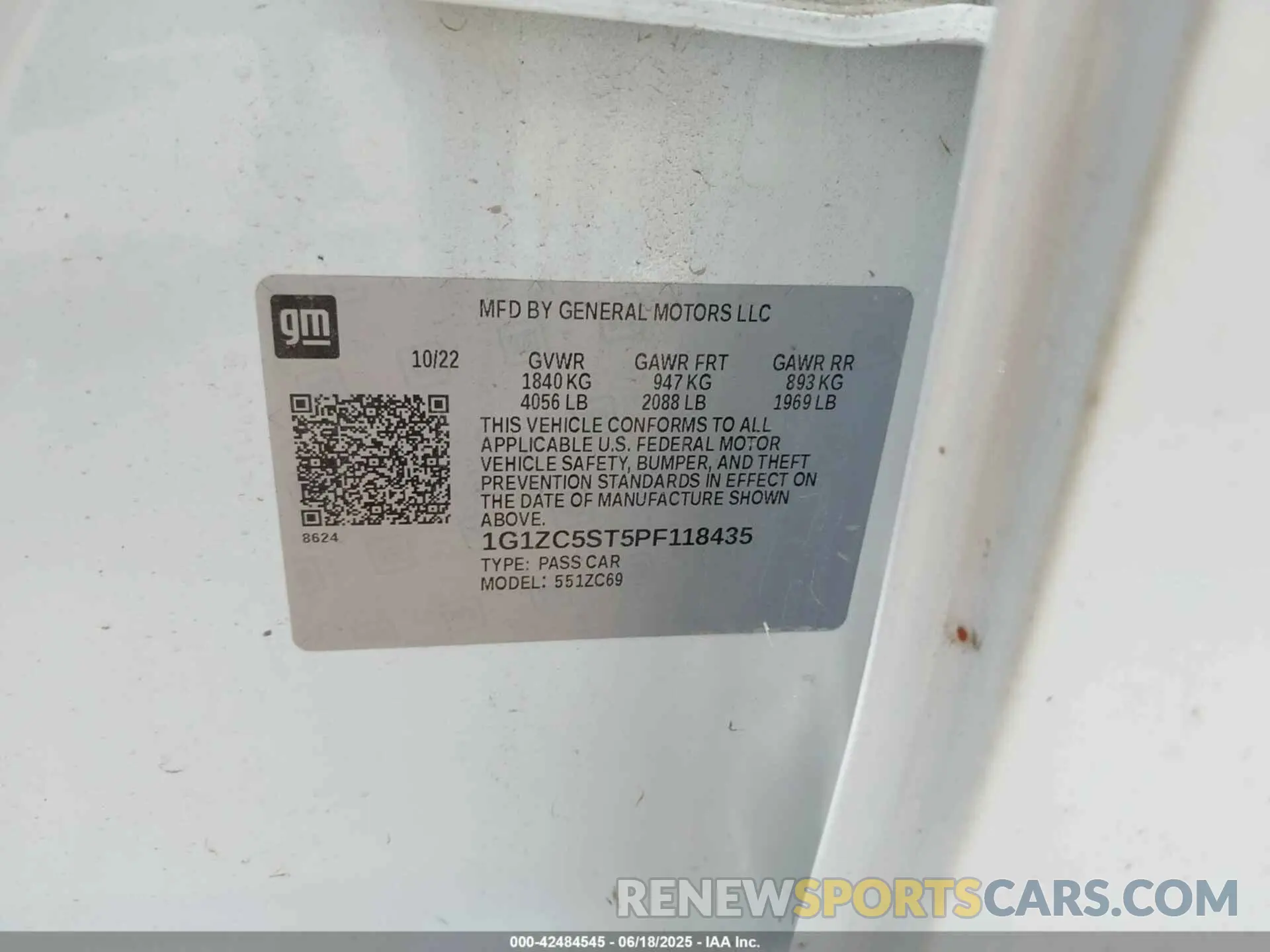 9 fotografías del automóvil dañado 1G1ZC5ST5PF118435 CHEVROLET MALIBU 2023