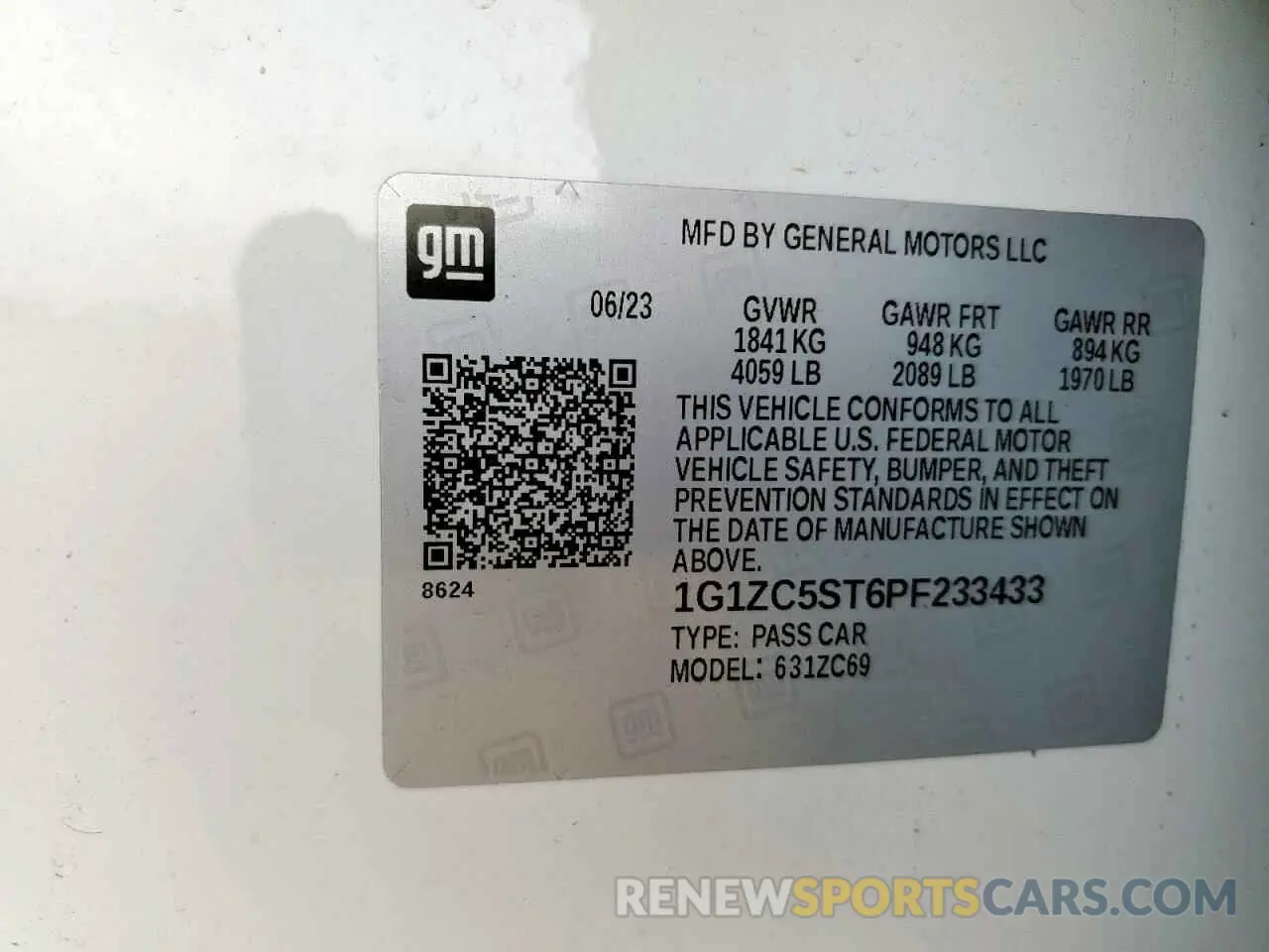 13 fotografías del automóvil dañado 1G1ZC5ST6PF233433 CHEVROLET MALIBU 2023