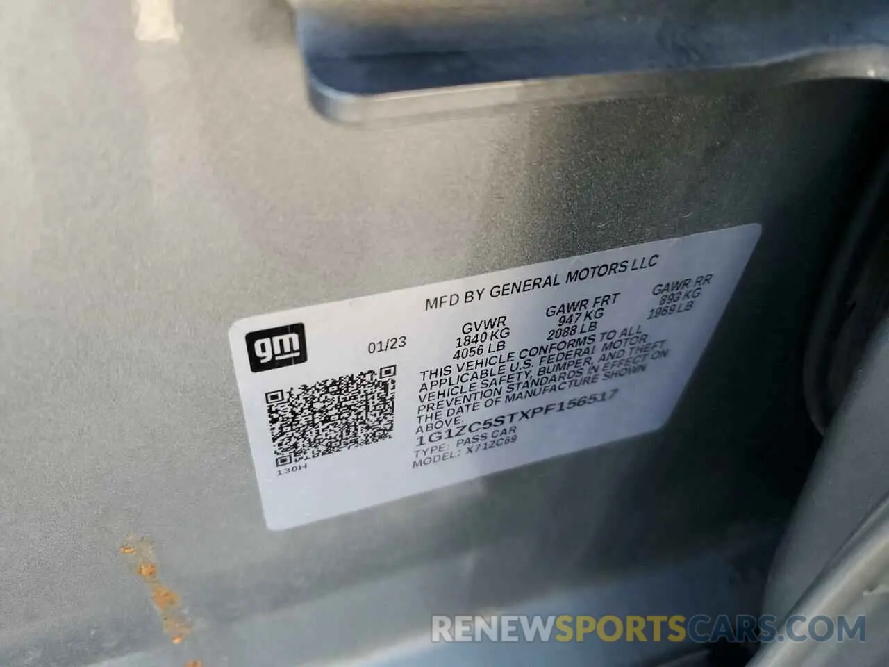 14 fotografías del automóvil dañado 1G1ZC5STXPF156517 CHEVROLET MALIBU 2023
