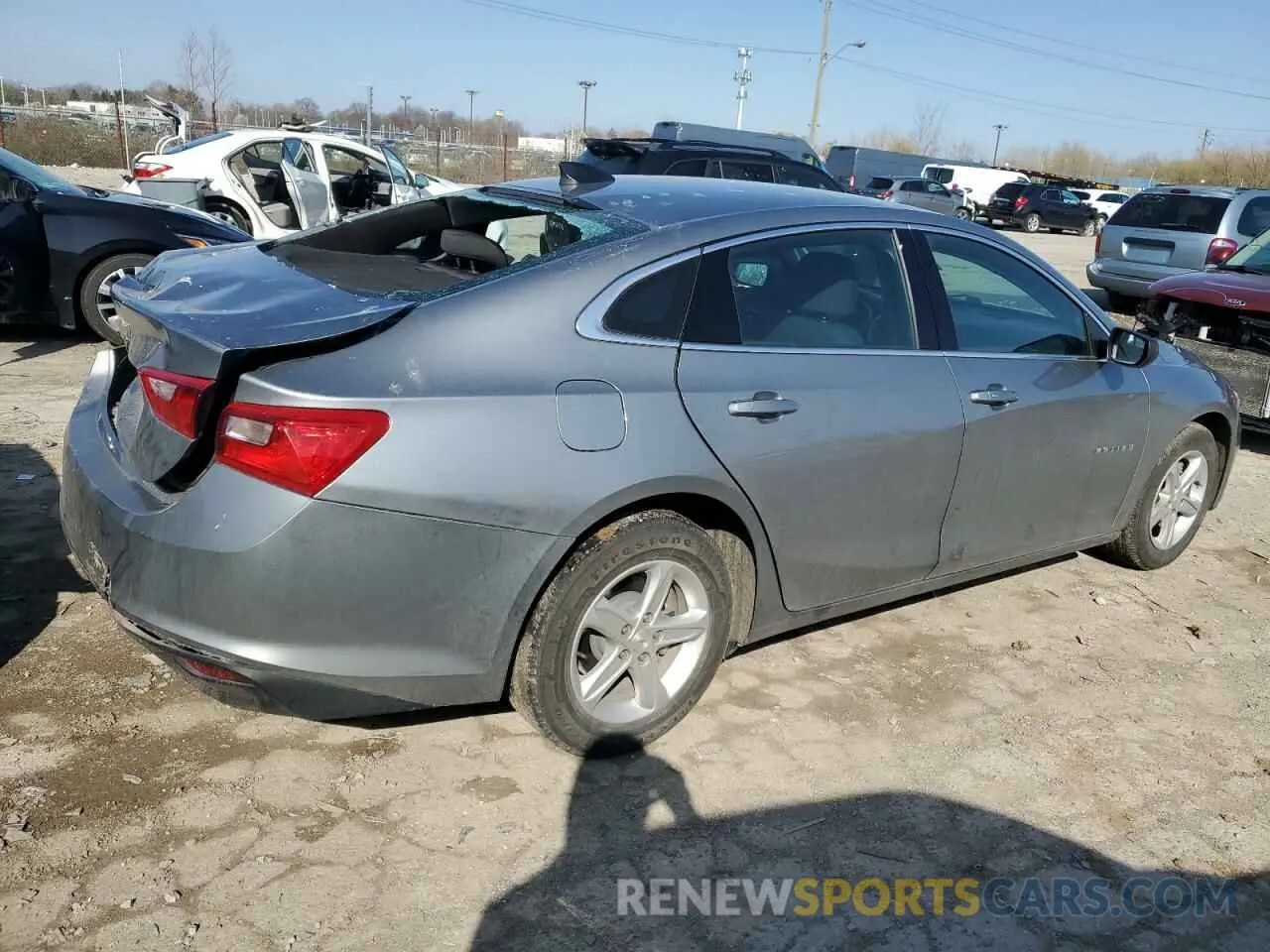 3 fotografías del automóvil dañado 1G1ZC5STXPF156517 CHEVROLET MALIBU 2023