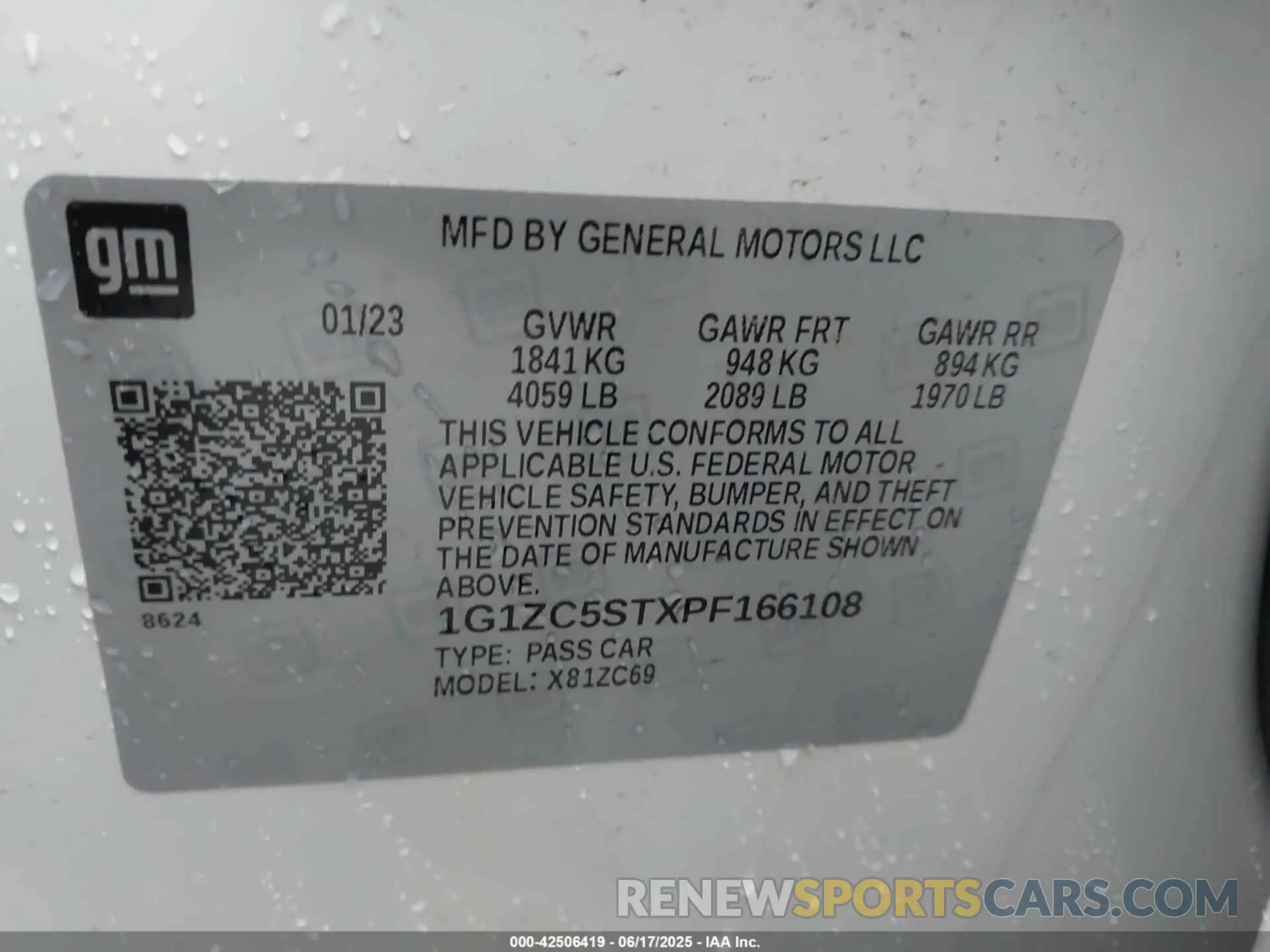 9 fotografías del automóvil dañado 1G1ZC5STXPF166108 CHEVROLET MALIBU 2023