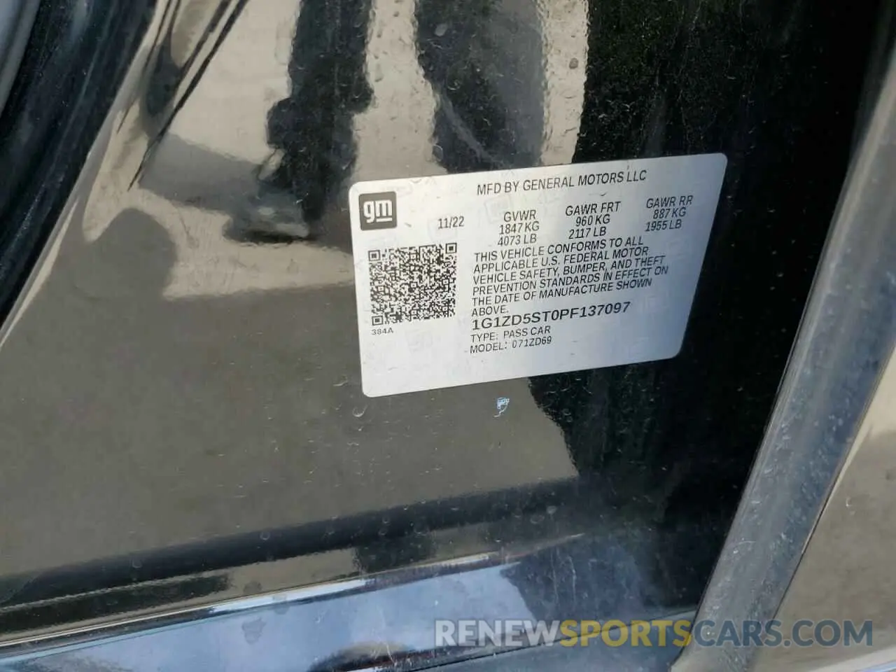 12 fotografías del automóvil dañado 1G1ZD5ST0PF137097 CHEVROLET MALIBU 2023