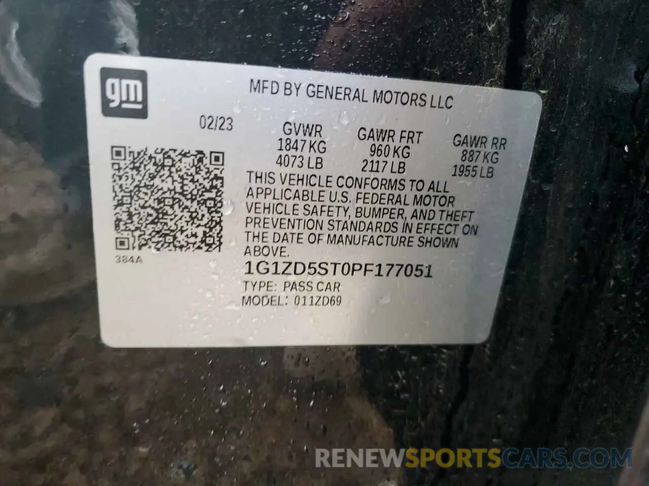 12 fotografías del automóvil dañado 1G1ZD5ST0PF177051 CHEVROLET MALIBU 2023
