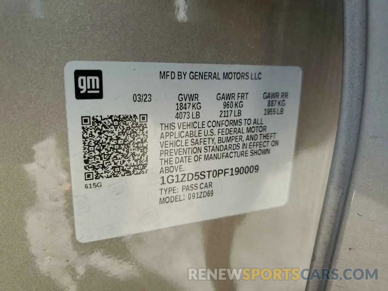 12 fotografías del automóvil dañado 1G1ZD5ST0PF190009 CHEVROLET MALIBU 2023