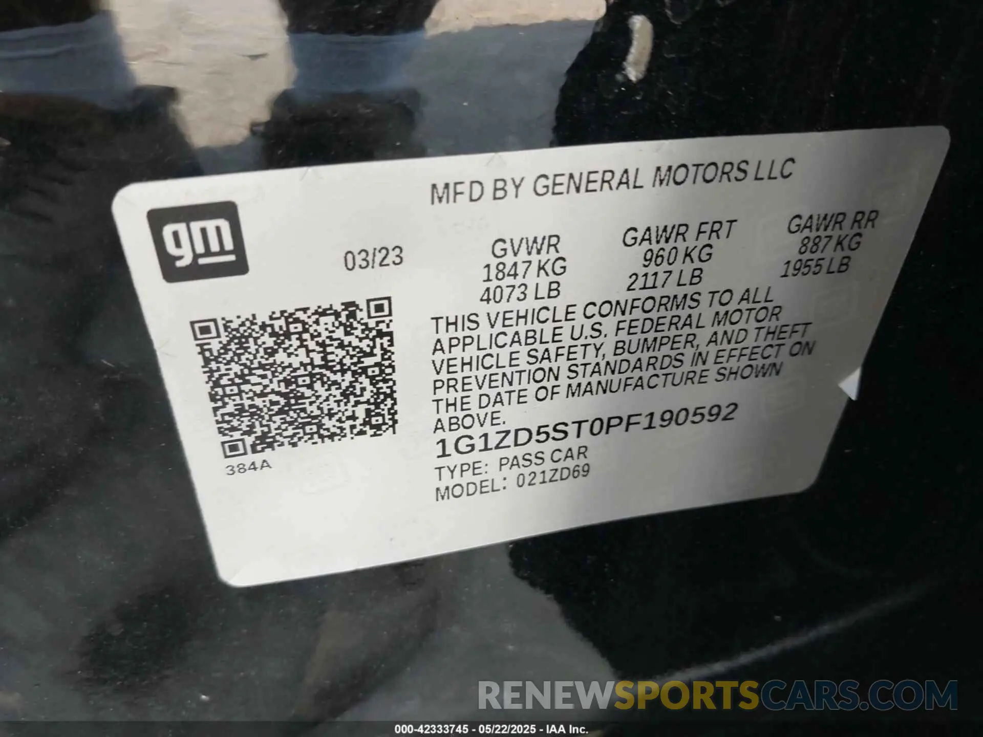 9 fotografías del automóvil dañado 1G1ZD5ST0PF190592 CHEVROLET MALIBU 2023