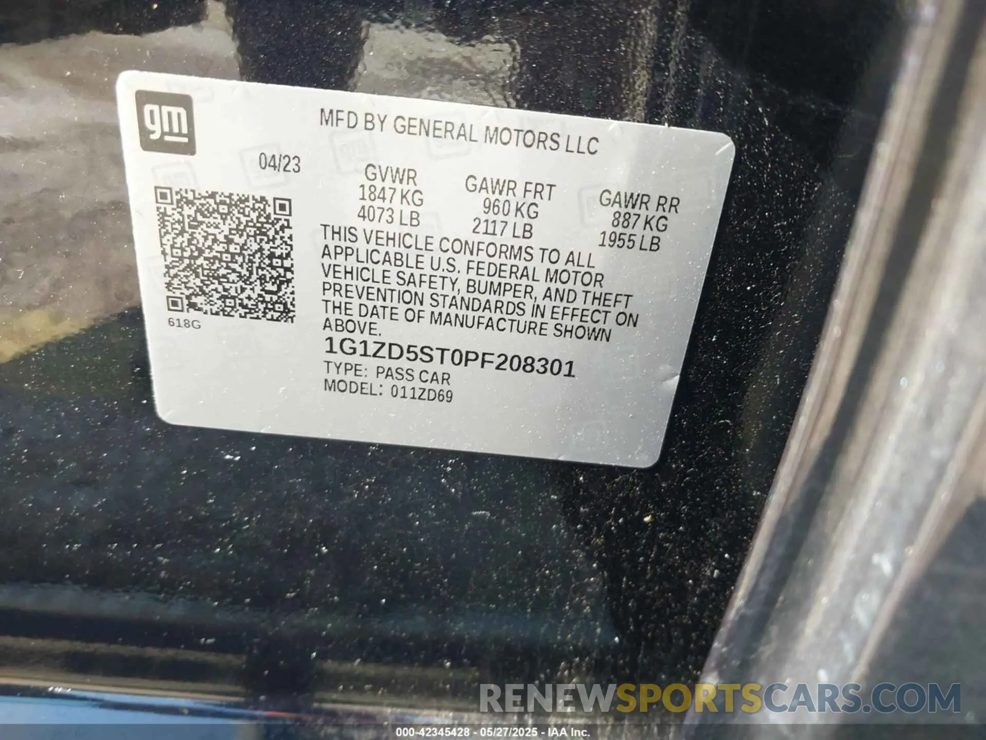 9 fotografías del automóvil dañado 1G1ZD5ST0PF208301 CHEVROLET MALIBU 2023