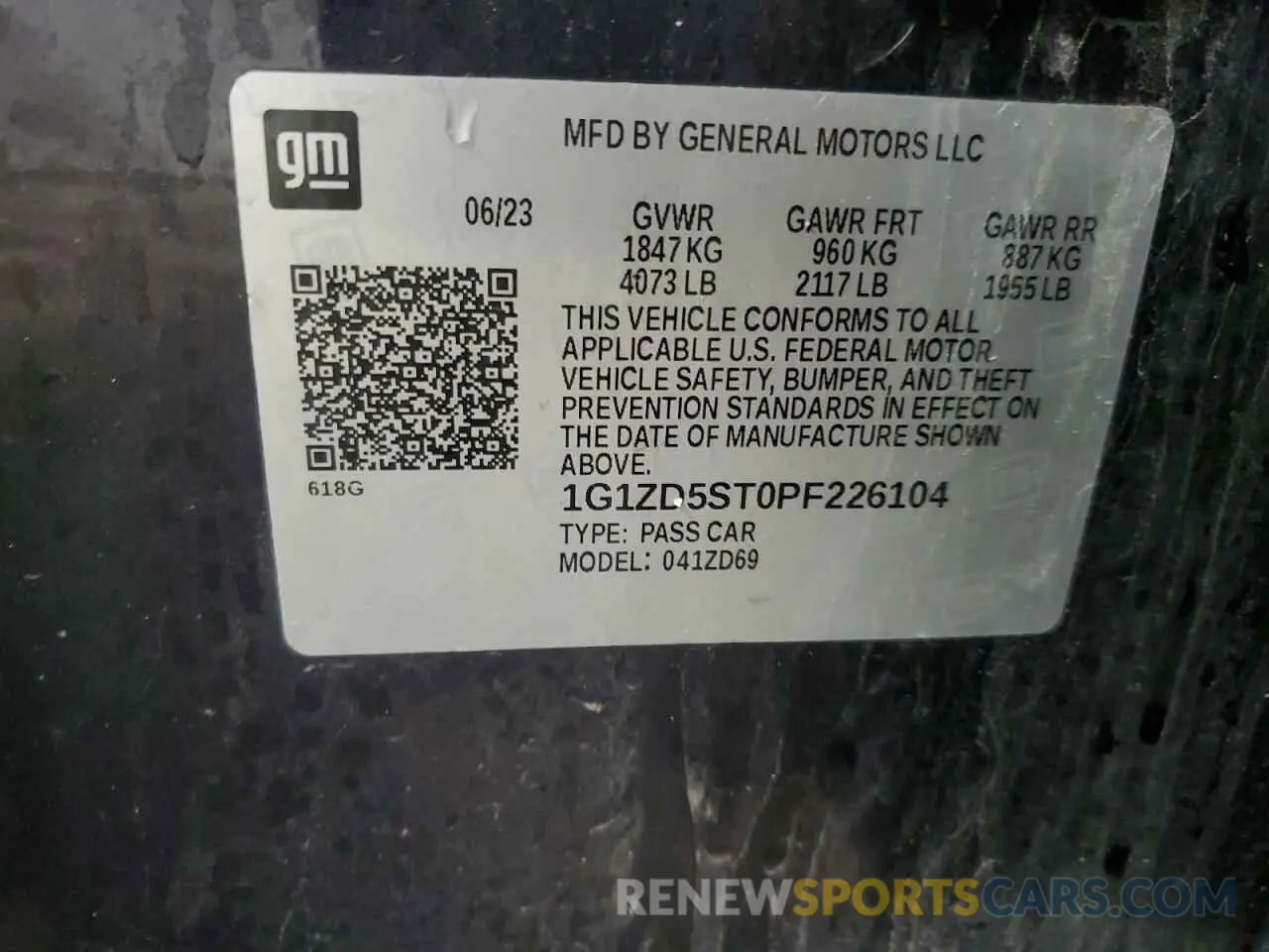 13 fotografías del automóvil dañado 1G1ZD5ST0PF226104 CHEVROLET MALIBU 2023