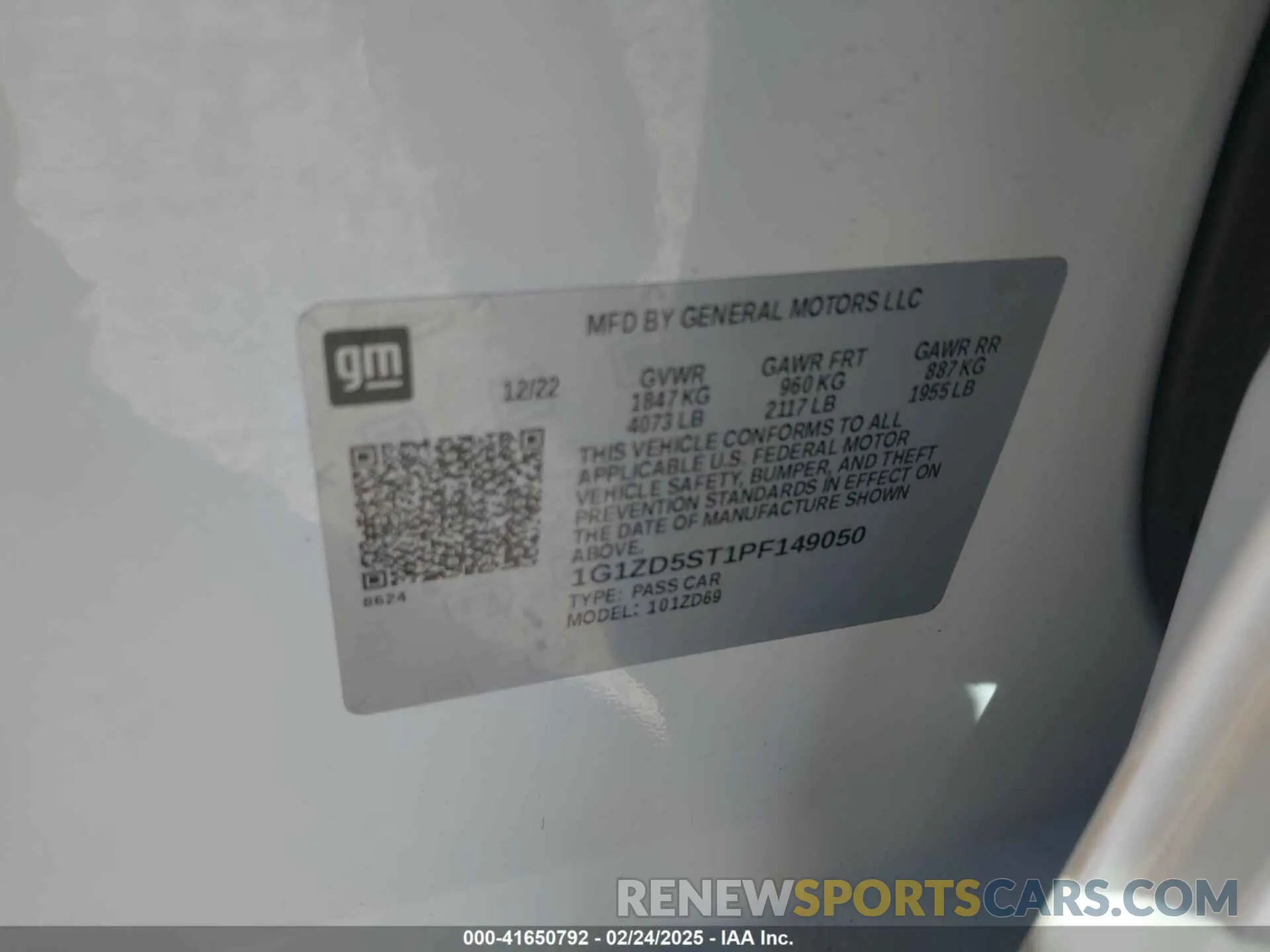 9 fotografías del automóvil dañado 1G1ZD5ST1PF149050 CHEVROLET MALIBU 2023