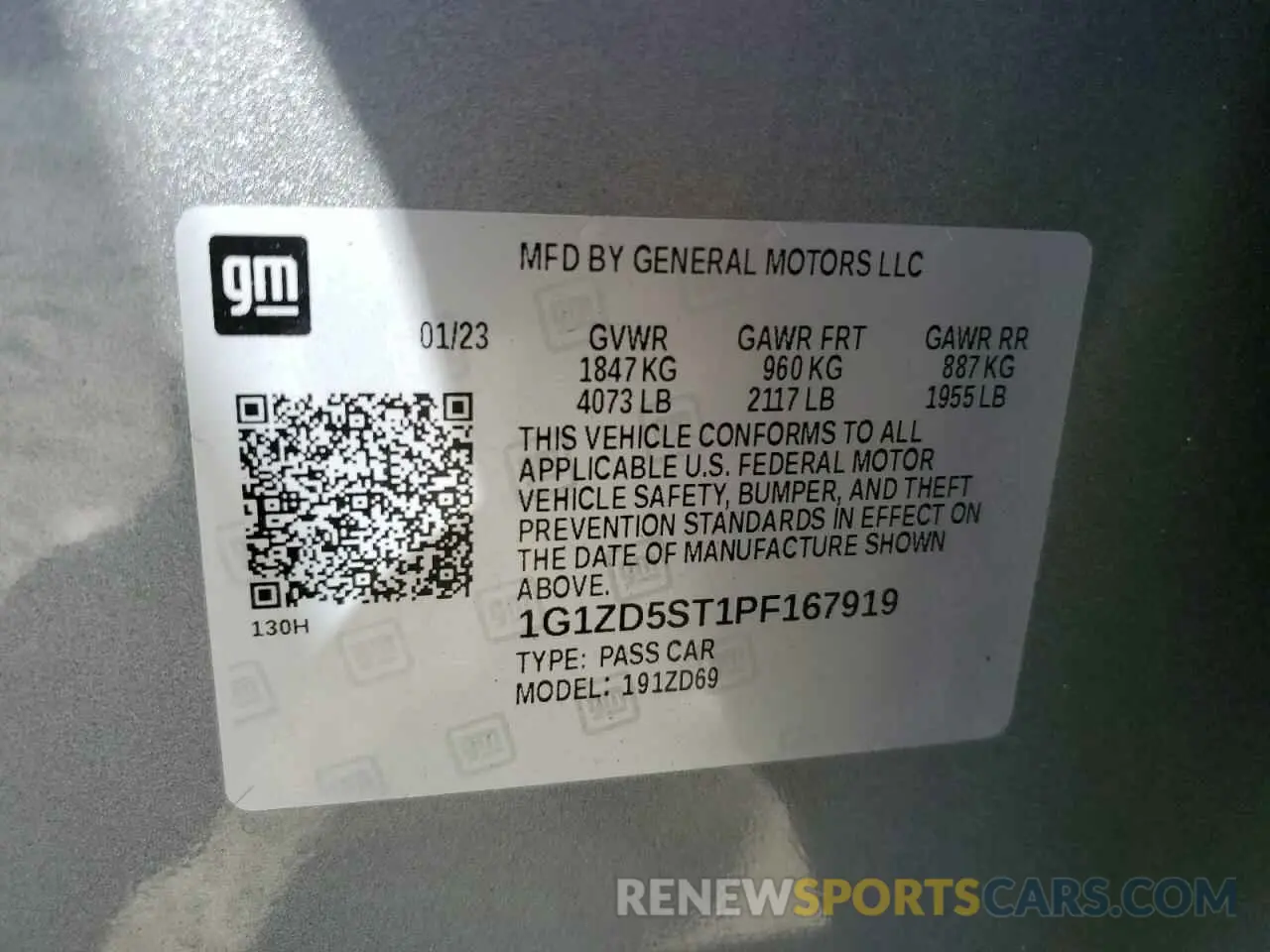 12 fotografías del automóvil dañado 1G1ZD5ST1PF167919 CHEVROLET MALIBU 2023
