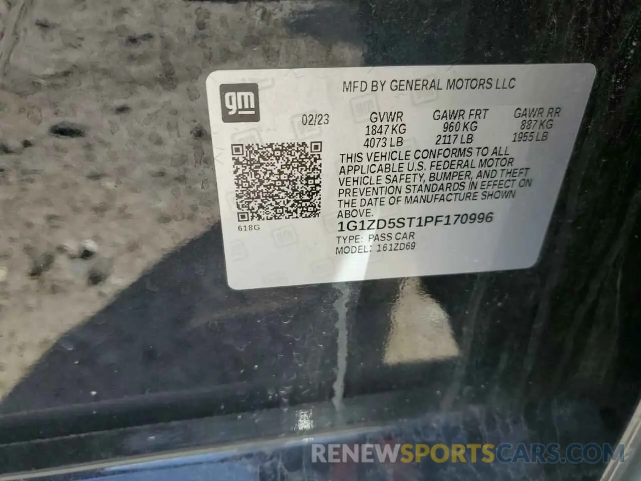 13 fotografías del automóvil dañado 1G1ZD5ST1PF170996 CHEVROLET MALIBU 2023