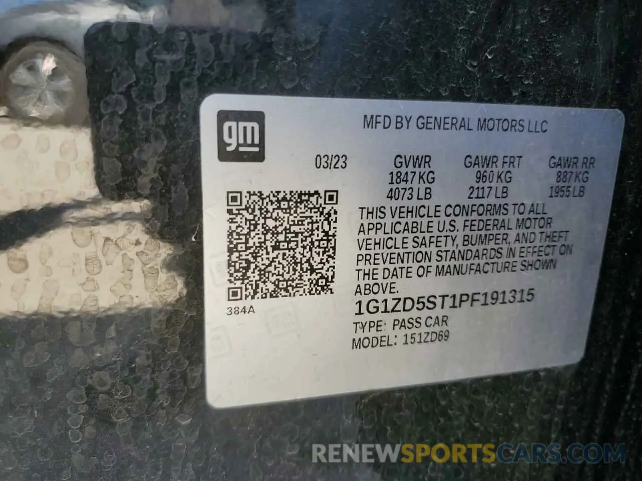 14 fotografías del automóvil dañado 1G1ZD5ST1PF191315 CHEVROLET MALIBU 2023
