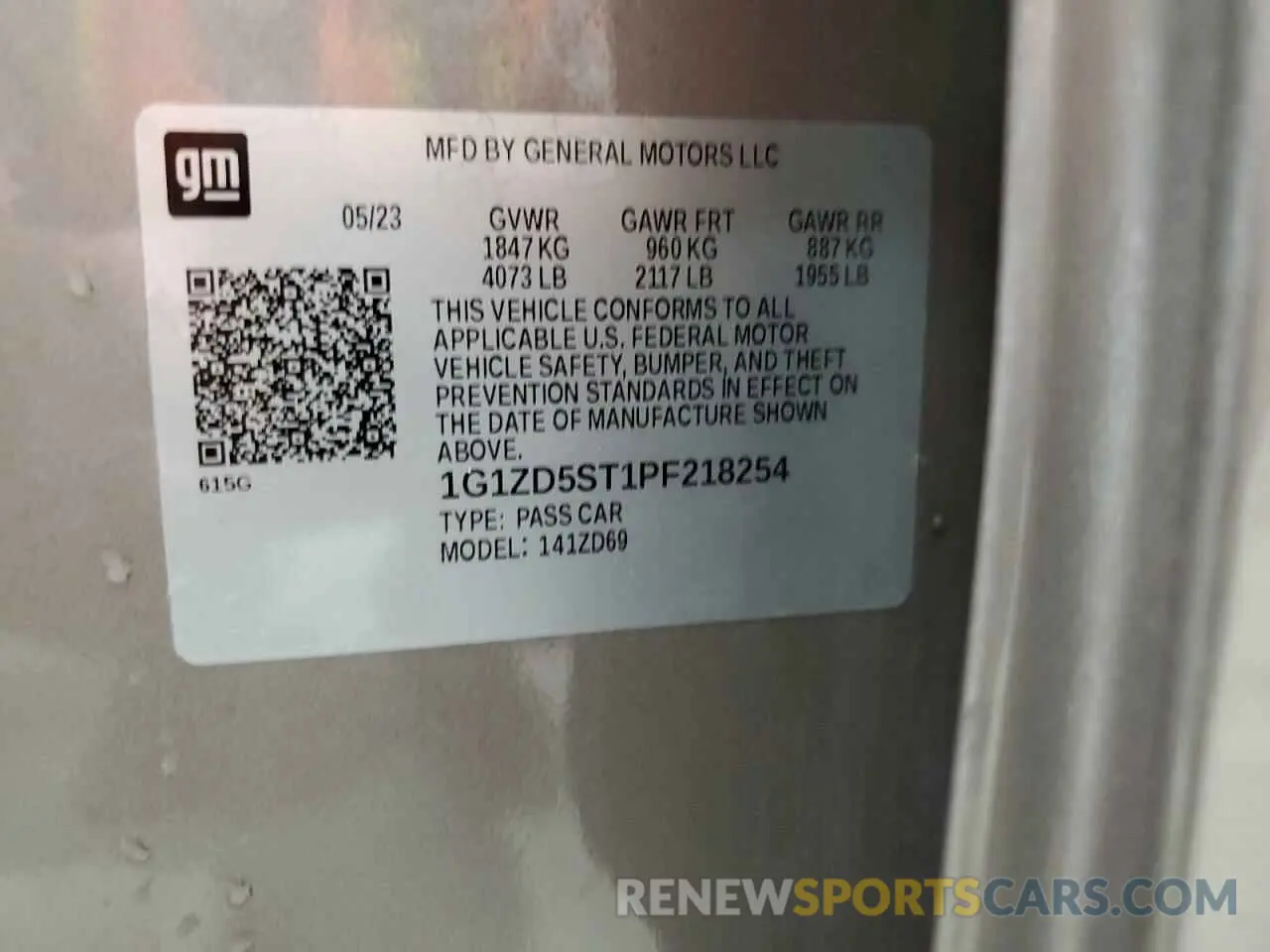 12 fotografías del automóvil dañado 1G1ZD5ST1PF218254 CHEVROLET MALIBU 2023