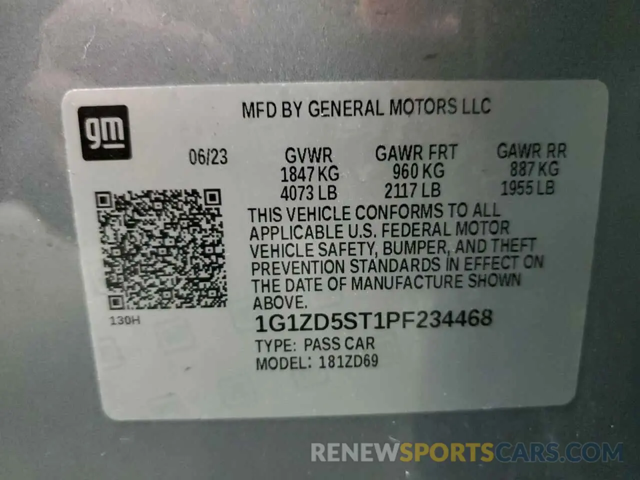 13 fotografías del automóvil dañado 1G1ZD5ST1PF234468 CHEVROLET MALIBU 2023