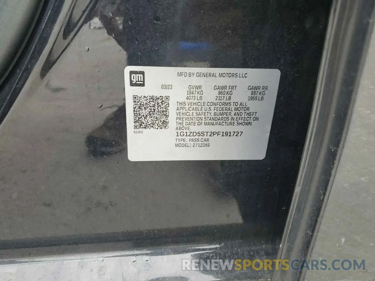 14 fotografías del automóvil dañado 1G1ZD5ST2PF191727 CHEVROLET MALIBU 2023