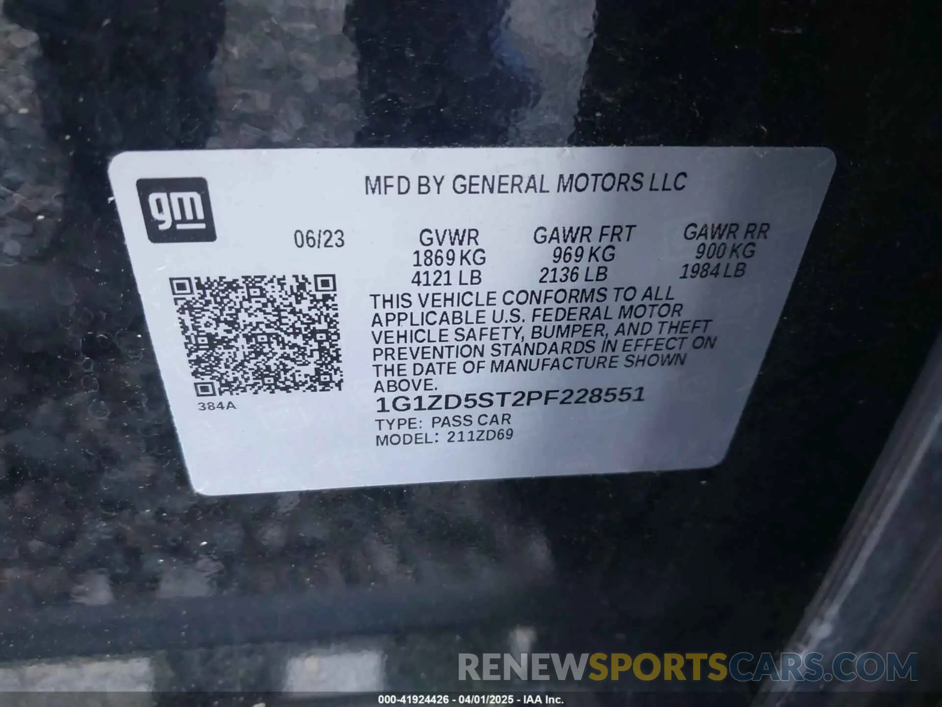 9 fotografías del automóvil dañado 1G1ZD5ST2PF228551 CHEVROLET MALIBU 2023