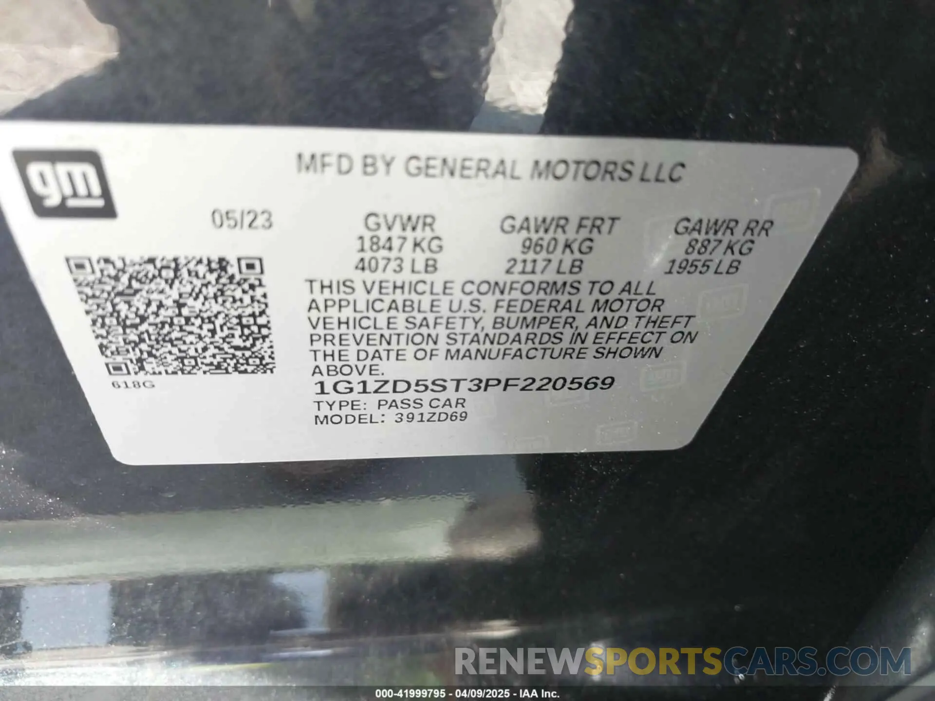9 fotografías del automóvil dañado 1G1ZD5ST3PF220569 CHEVROLET MALIBU 2023