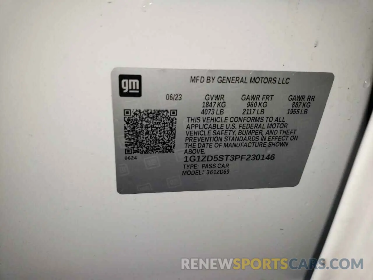13 fotografías del automóvil dañado 1G1ZD5ST3PF230146 CHEVROLET MALIBU 2023