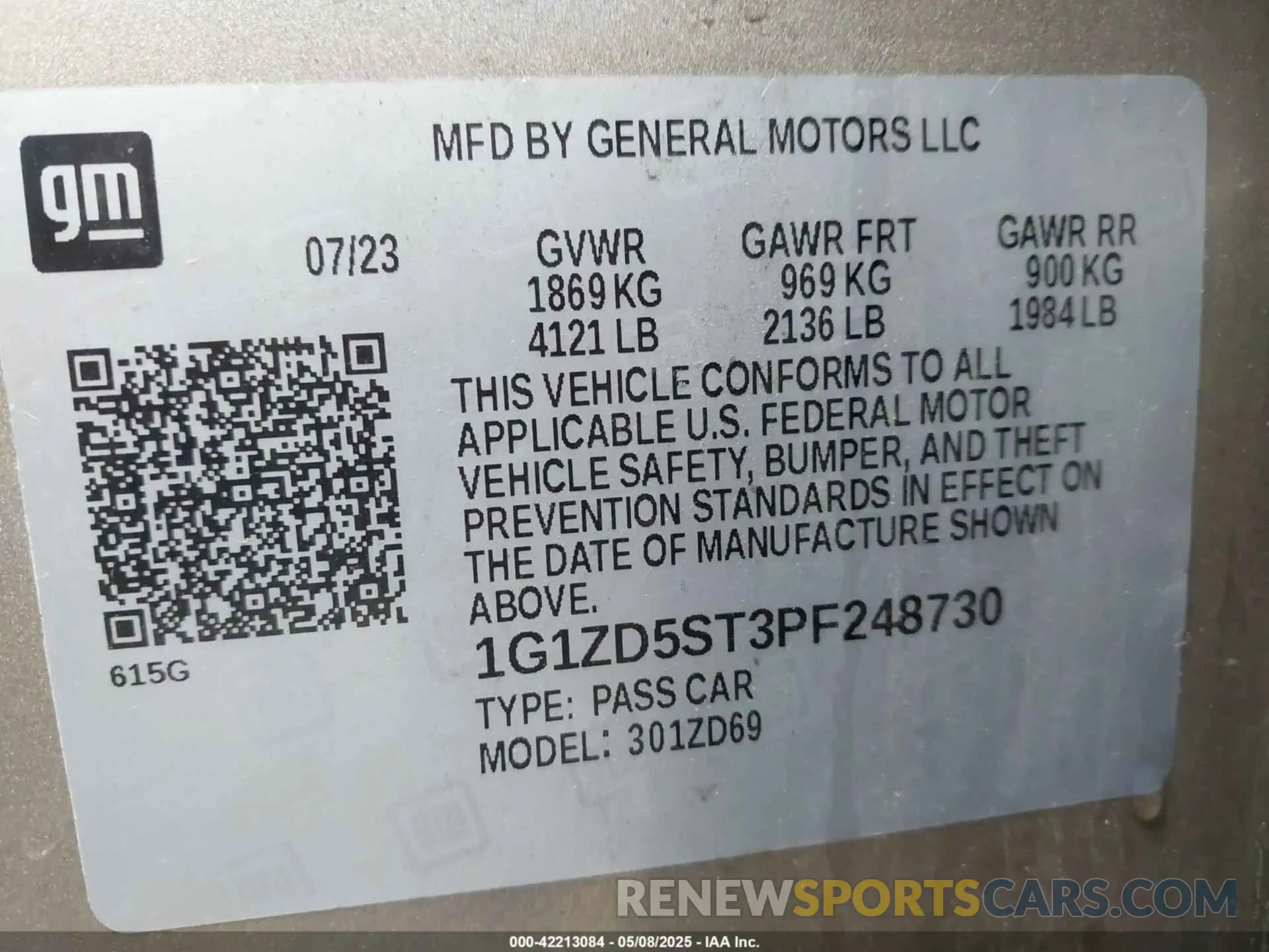 9 fotografías del automóvil dañado 1G1ZD5ST3PF248730 CHEVROLET MALIBU 2023