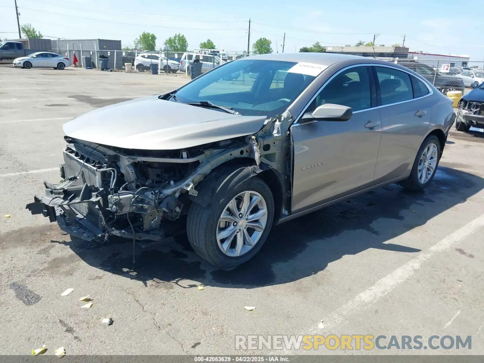 2 fotografías del automóvil dañado 1G1ZD5ST4PF134851 CHEVROLET MALIBU 2023
