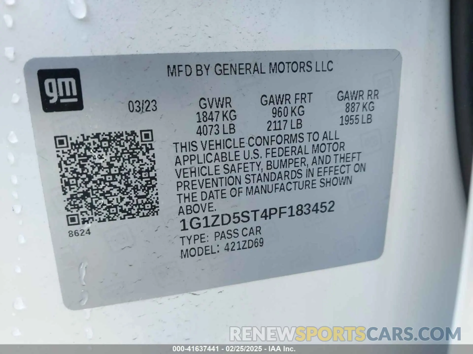 9 fotografías del automóvil dañado 1G1ZD5ST4PF183452 CHEVROLET MALIBU 2023