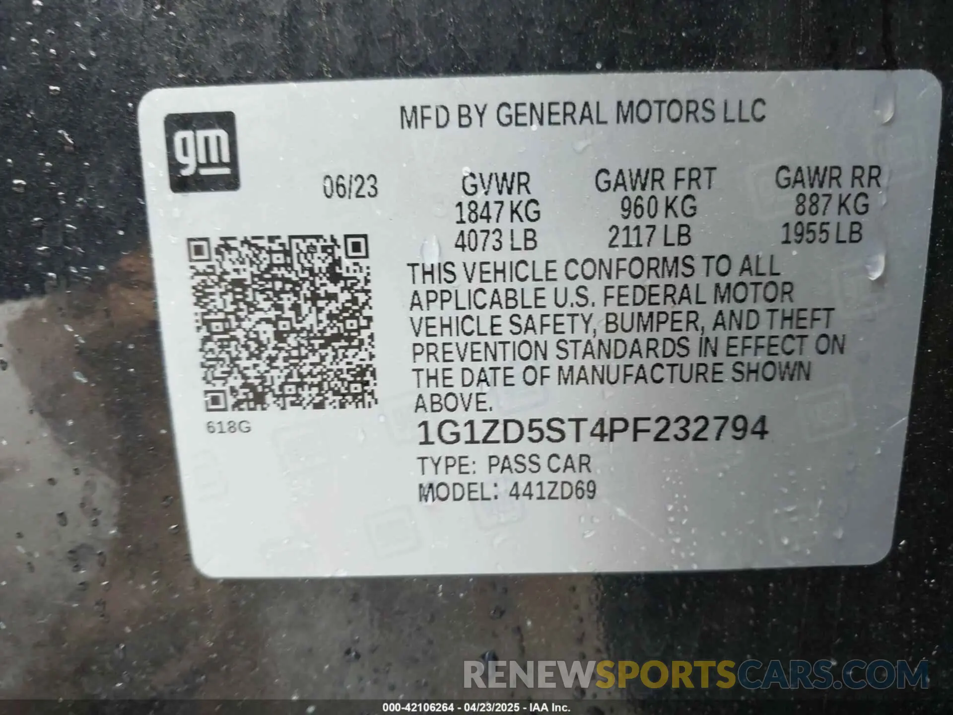 9 fotografías del automóvil dañado 1G1ZD5ST4PF232794 CHEVROLET MALIBU 2023