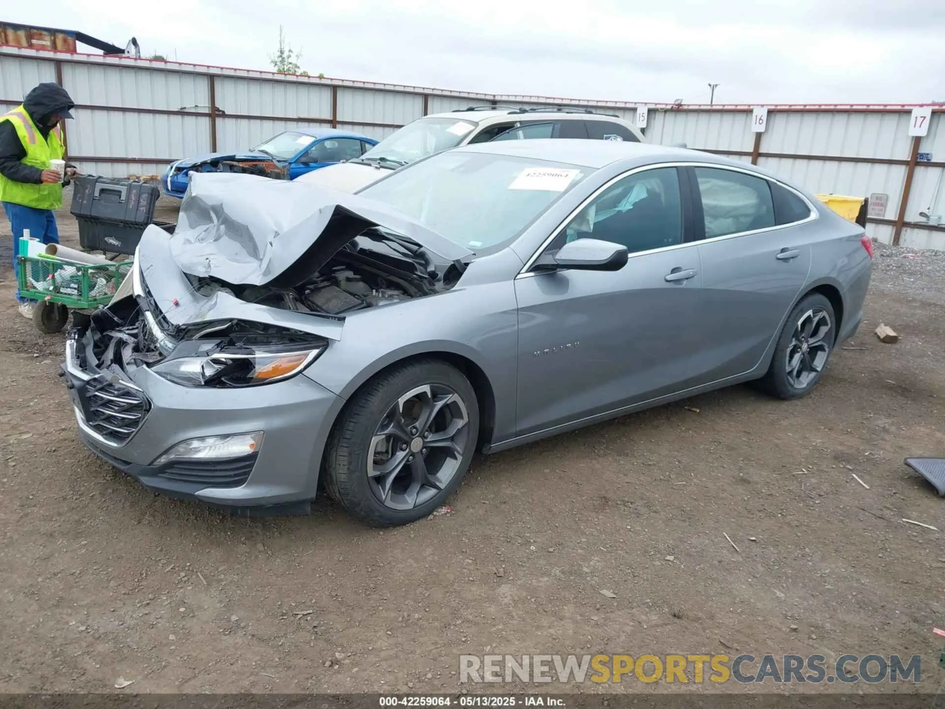 2 fotografías del automóvil dañado 1G1ZD5ST4PF236831 CHEVROLET MALIBU 2023