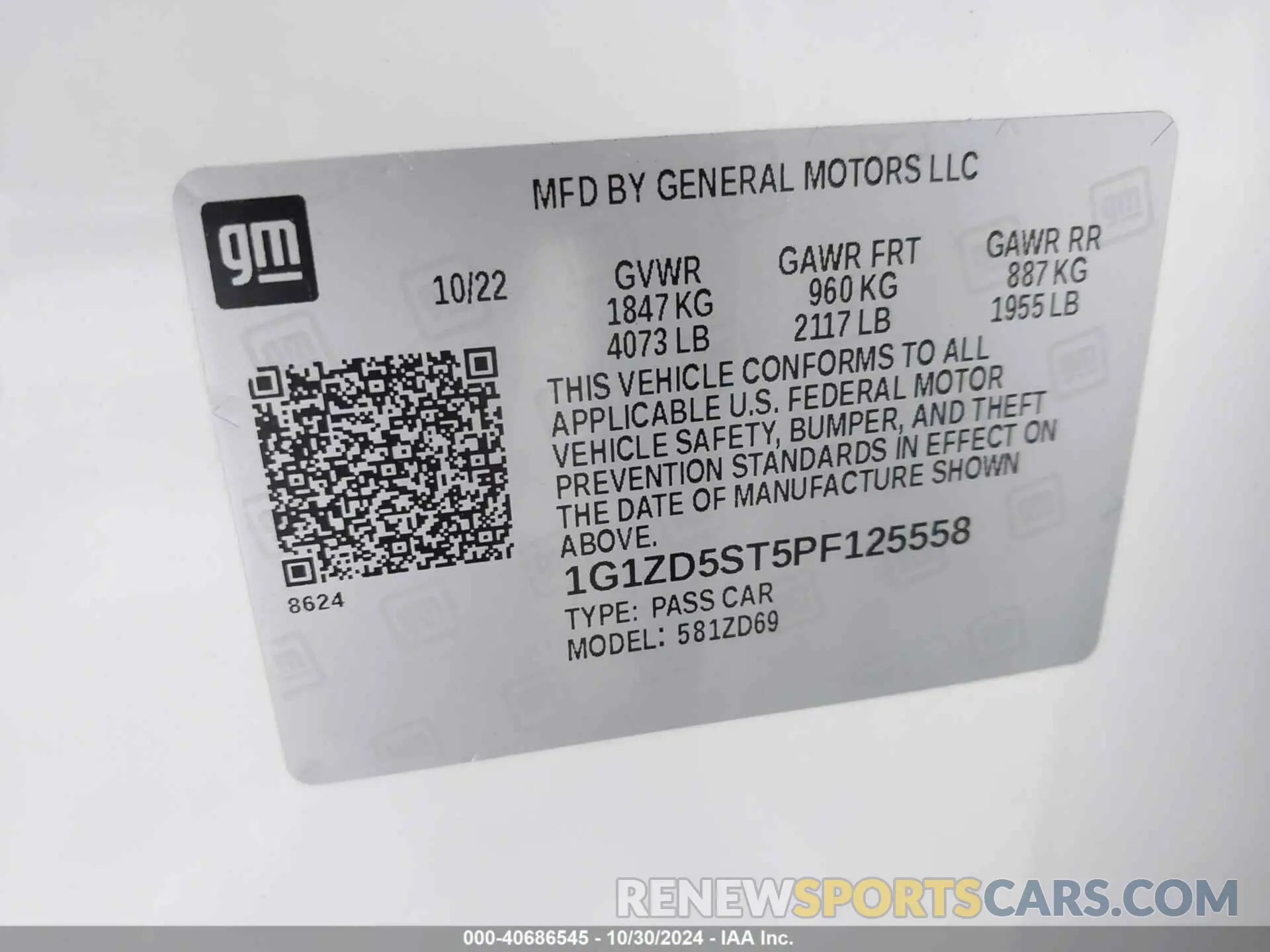 9 fotografías del automóvil dañado 1G1ZD5ST5PF125558 CHEVROLET MALIBU 2023