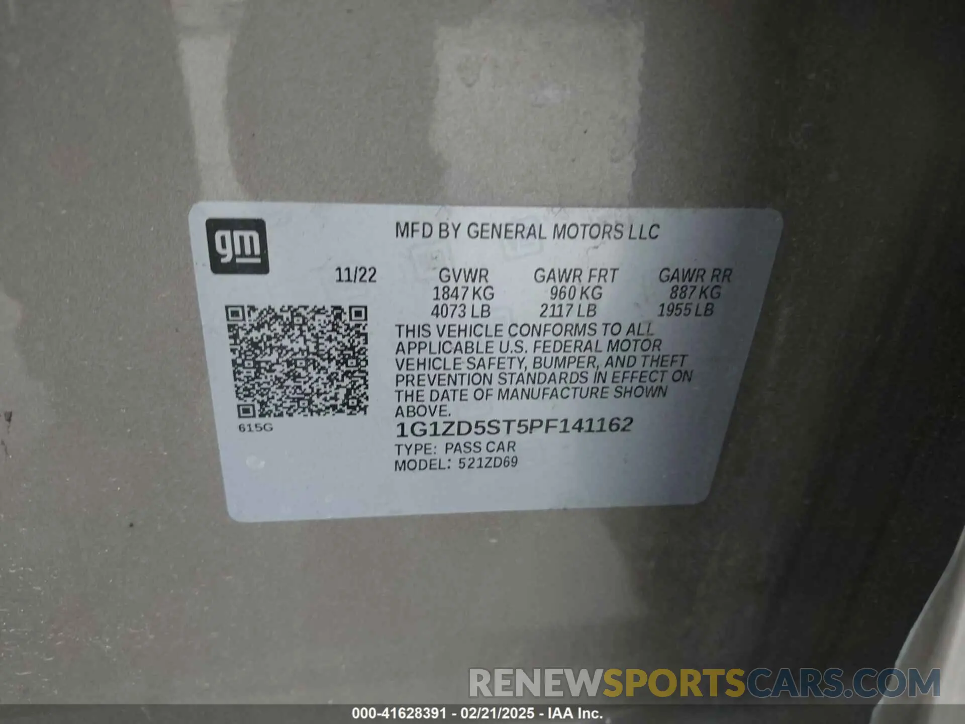 9 fotografías del automóvil dañado 1G1ZD5ST5PF141162 CHEVROLET MALIBU 2023