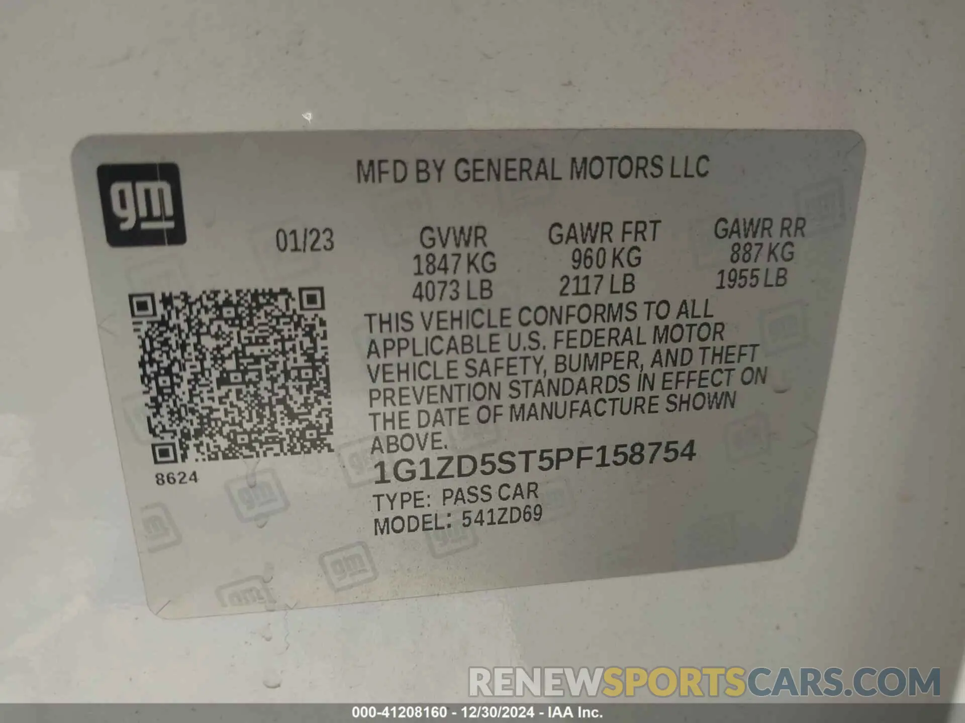9 fotografías del automóvil dañado 1G1ZD5ST5PF158754 CHEVROLET MALIBU 2023