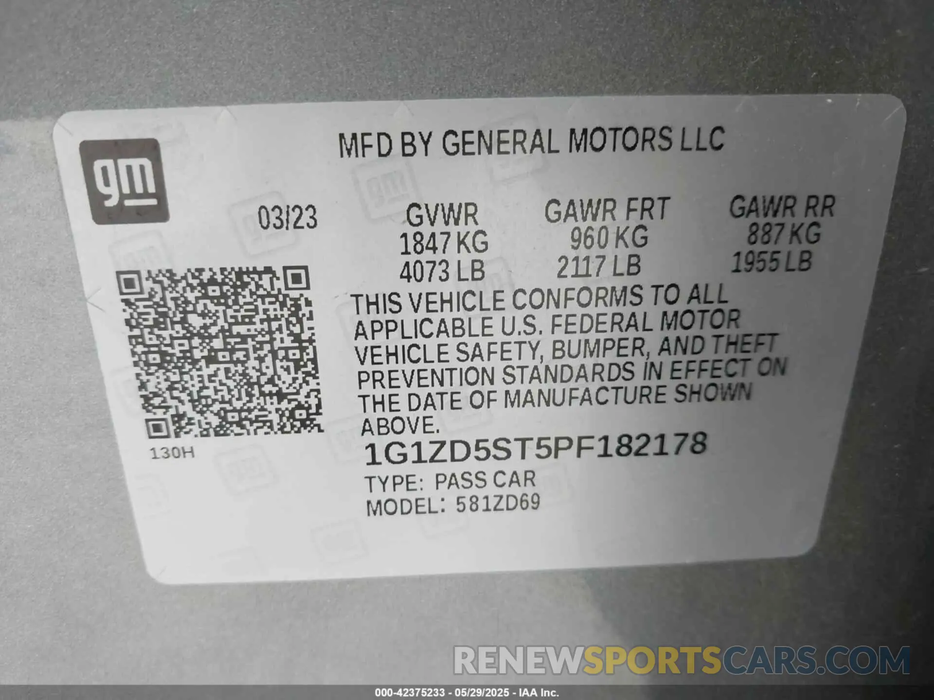 9 fotografías del automóvil dañado 1G1ZD5ST5PF182178 CHEVROLET MALIBU 2023