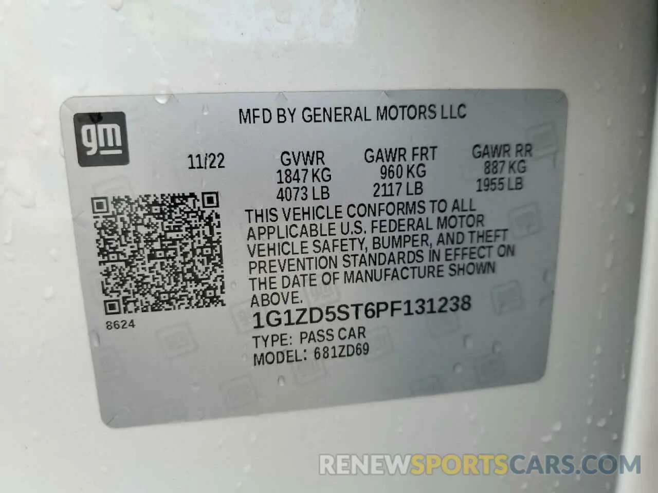 12 fotografías del automóvil dañado 1G1ZD5ST6PF131238 CHEVROLET MALIBU 2023