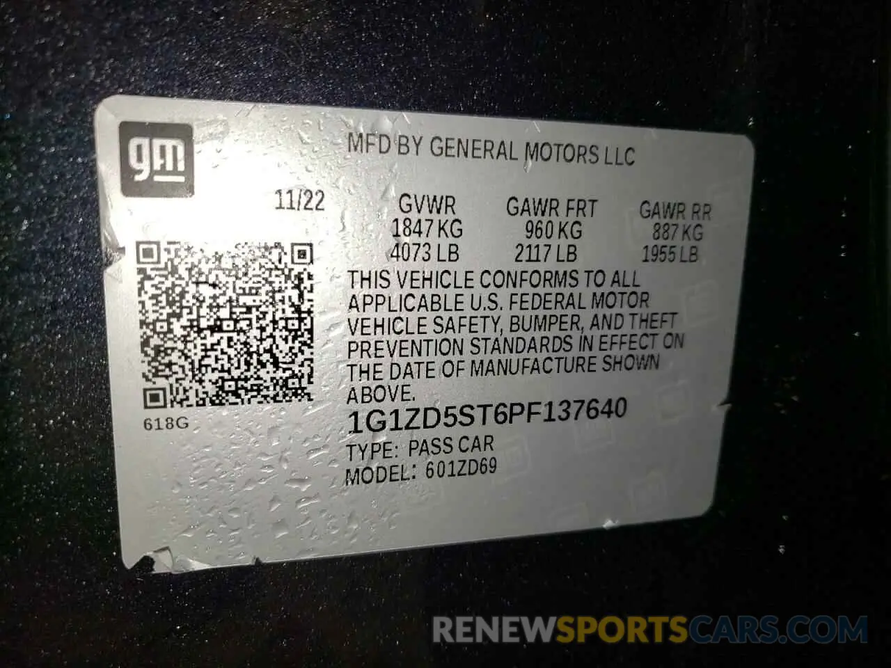 12 fotografías del automóvil dañado 1G1ZD5ST6PF137640 CHEVROLET MALIBU 2023