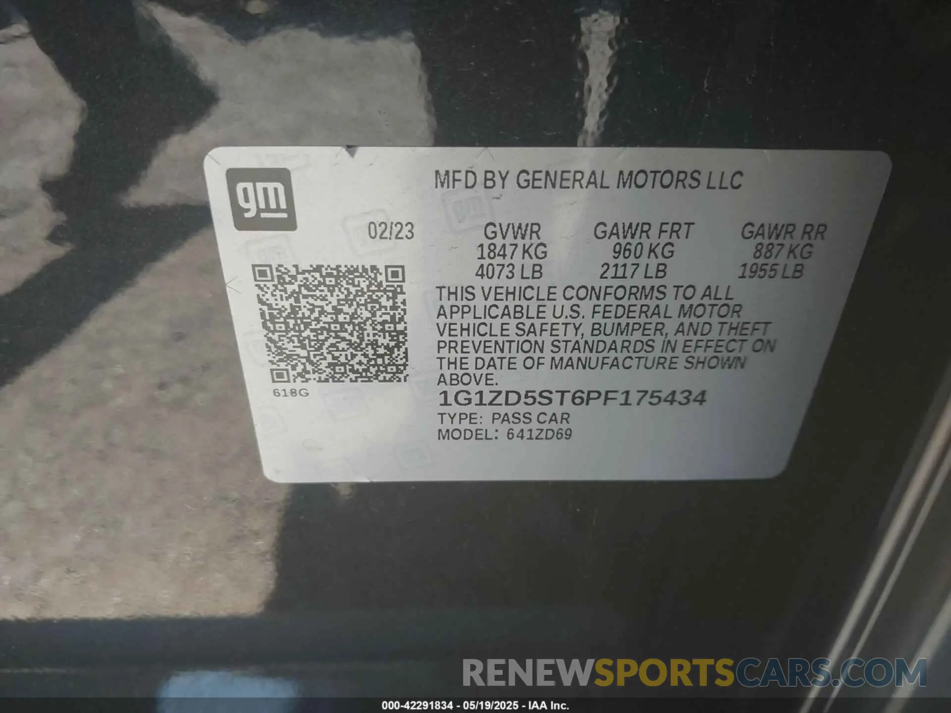 9 fotografías del automóvil dañado 1G1ZD5ST6PF175434 CHEVROLET MALIBU 2023
