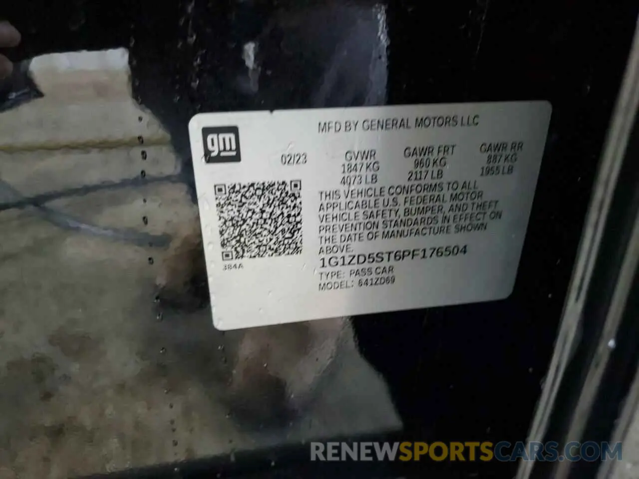 12 fotografías del automóvil dañado 1G1ZD5ST6PF176504 CHEVROLET MALIBU 2023