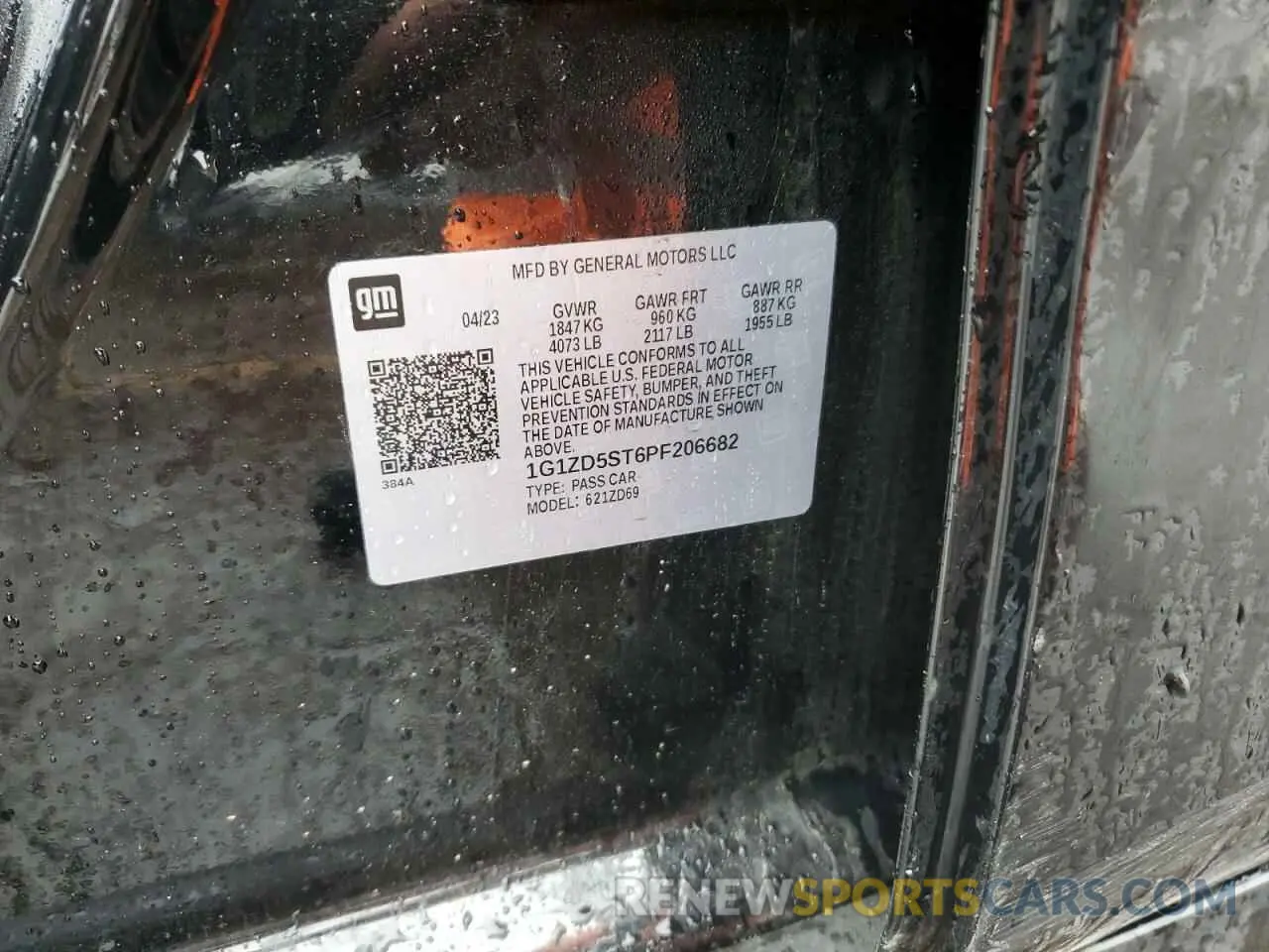 12 fotografías del automóvil dañado 1G1ZD5ST6PF206682 CHEVROLET MALIBU 2023