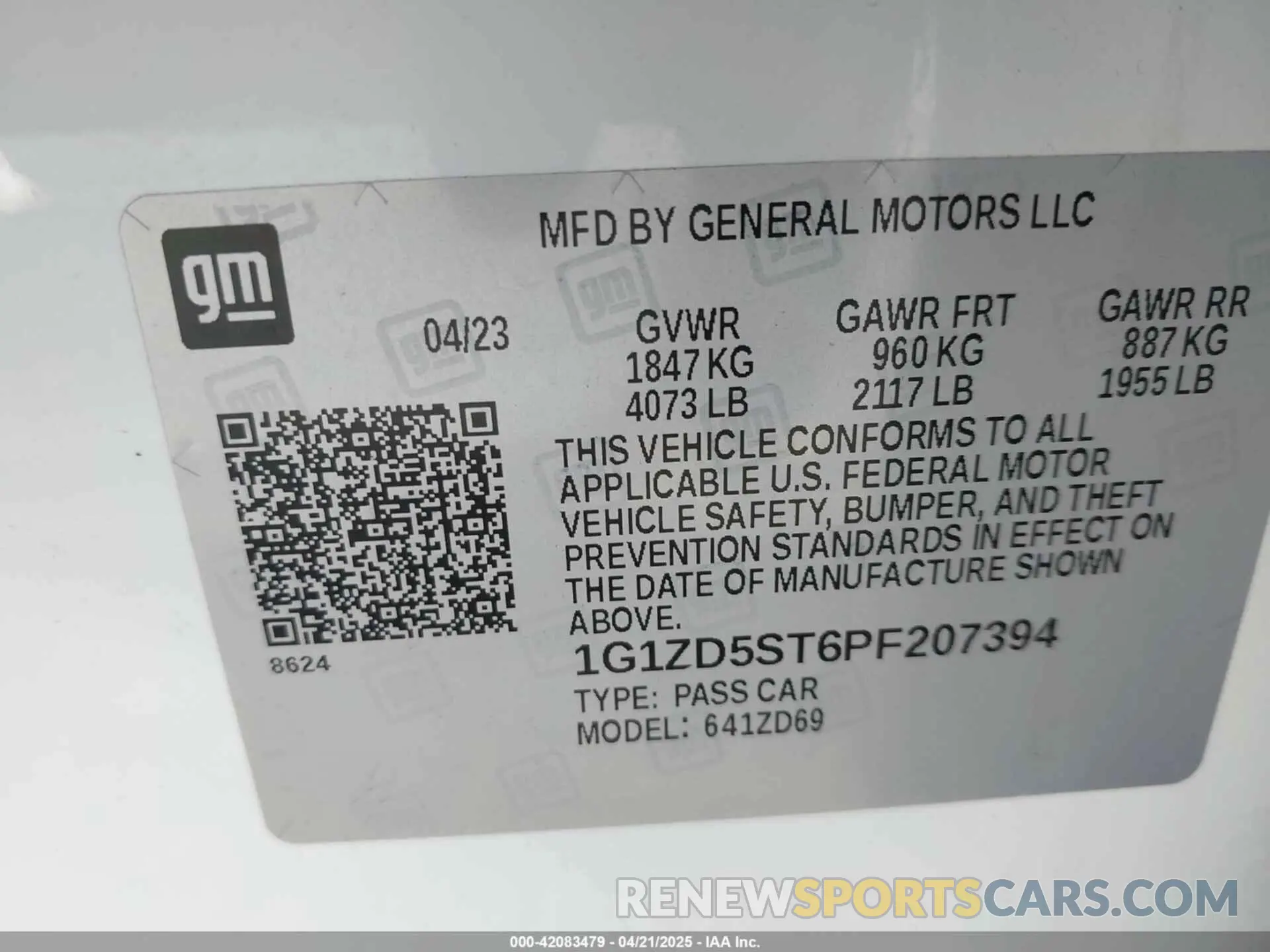9 fotografías del automóvil dañado 1G1ZD5ST6PF207394 CHEVROLET MALIBU 2023