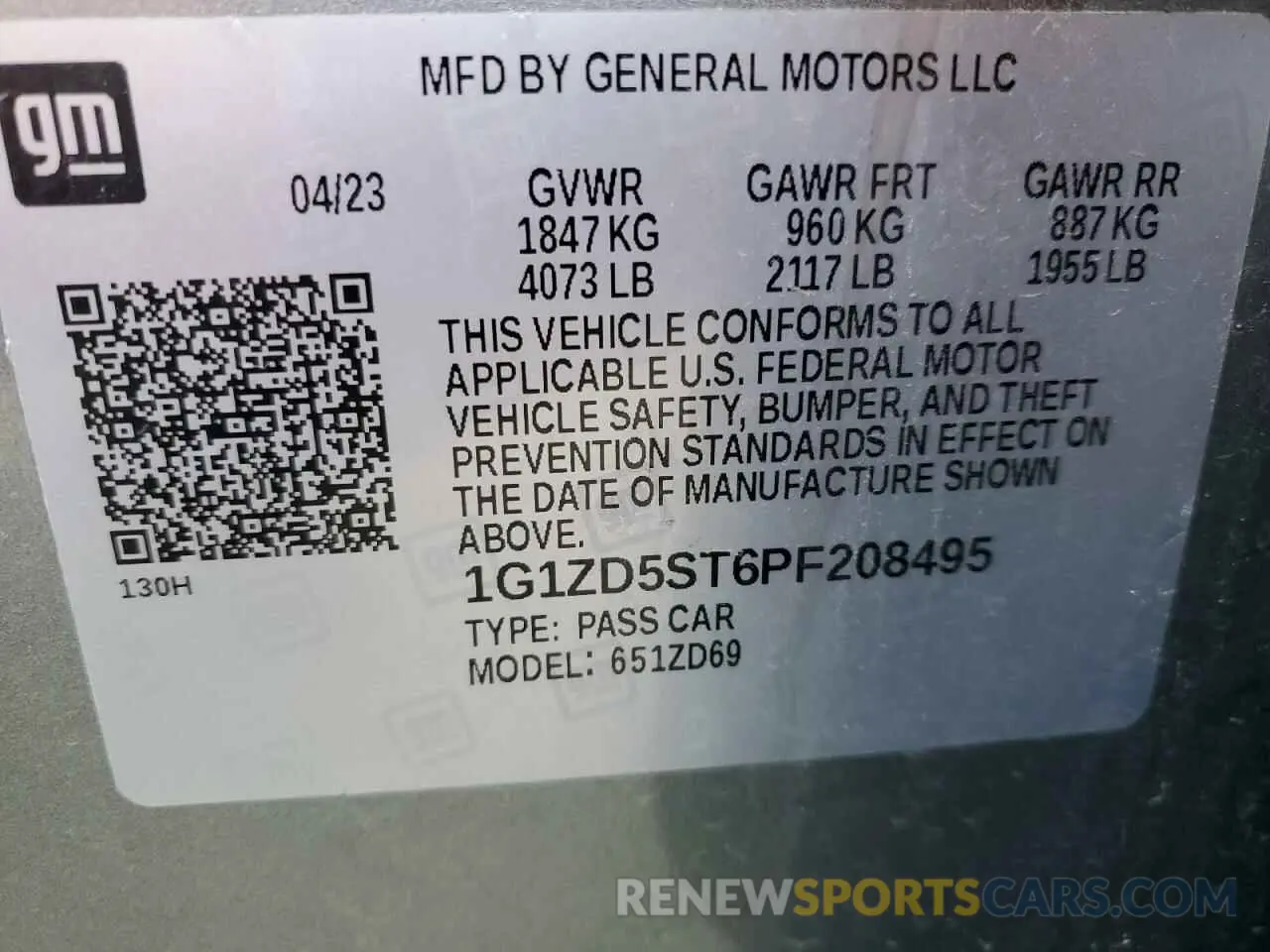 13 fotografías del automóvil dañado 1G1ZD5ST6PF208495 CHEVROLET MALIBU 2023