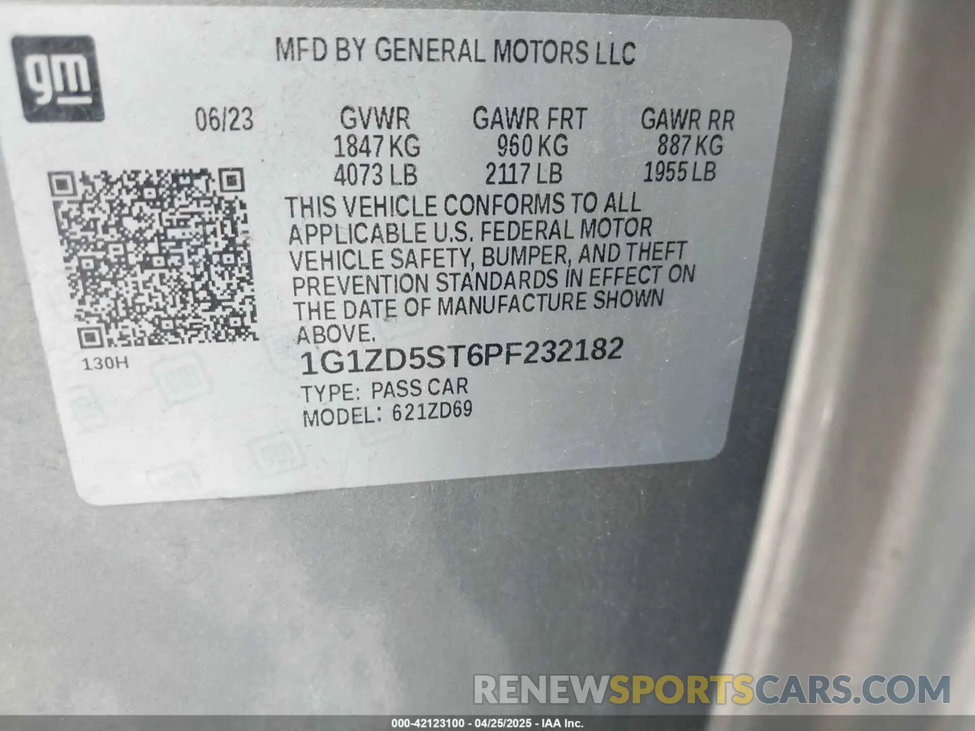9 fotografías del automóvil dañado 1G1ZD5ST6PF232182 CHEVROLET MALIBU 2023